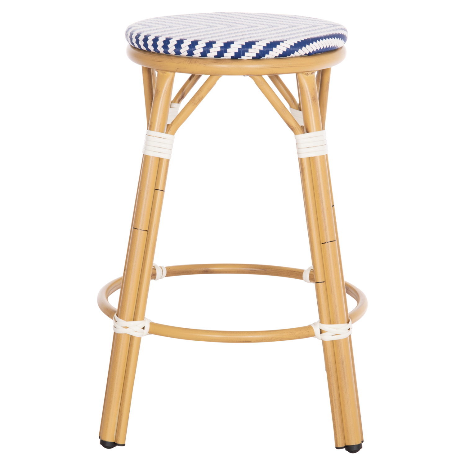ΣΚΑΜΠΟ ΑΛΟΥΜΙΝΙΟΥ ΜΕΣ.ΥΨΟΥΣ CHINO HM6286.05 BAMBOO LOOK &amp; TEXTILENE ΜΠΛΕ 43x43x65Υεκ 4