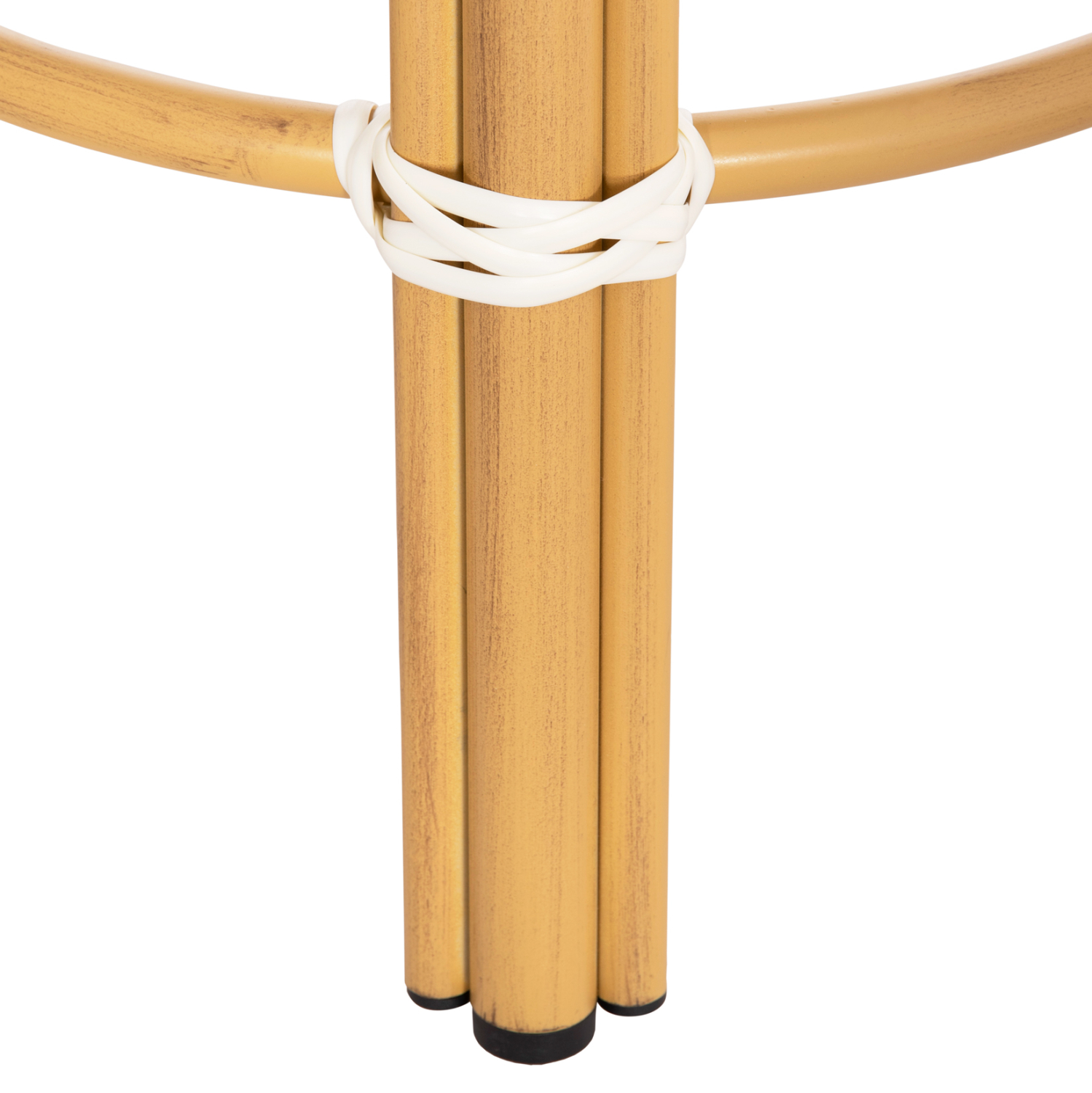 ΣΚΑΜΠΟ ΑΛΟΥΜΙΝΙΟΥ ΜΕΣ.ΥΨΟΥΣ CHINO HM6286.05 BAMBOO LOOK &amp; TEXTILENE ΜΠΛΕ 43x43x65Υεκ 7