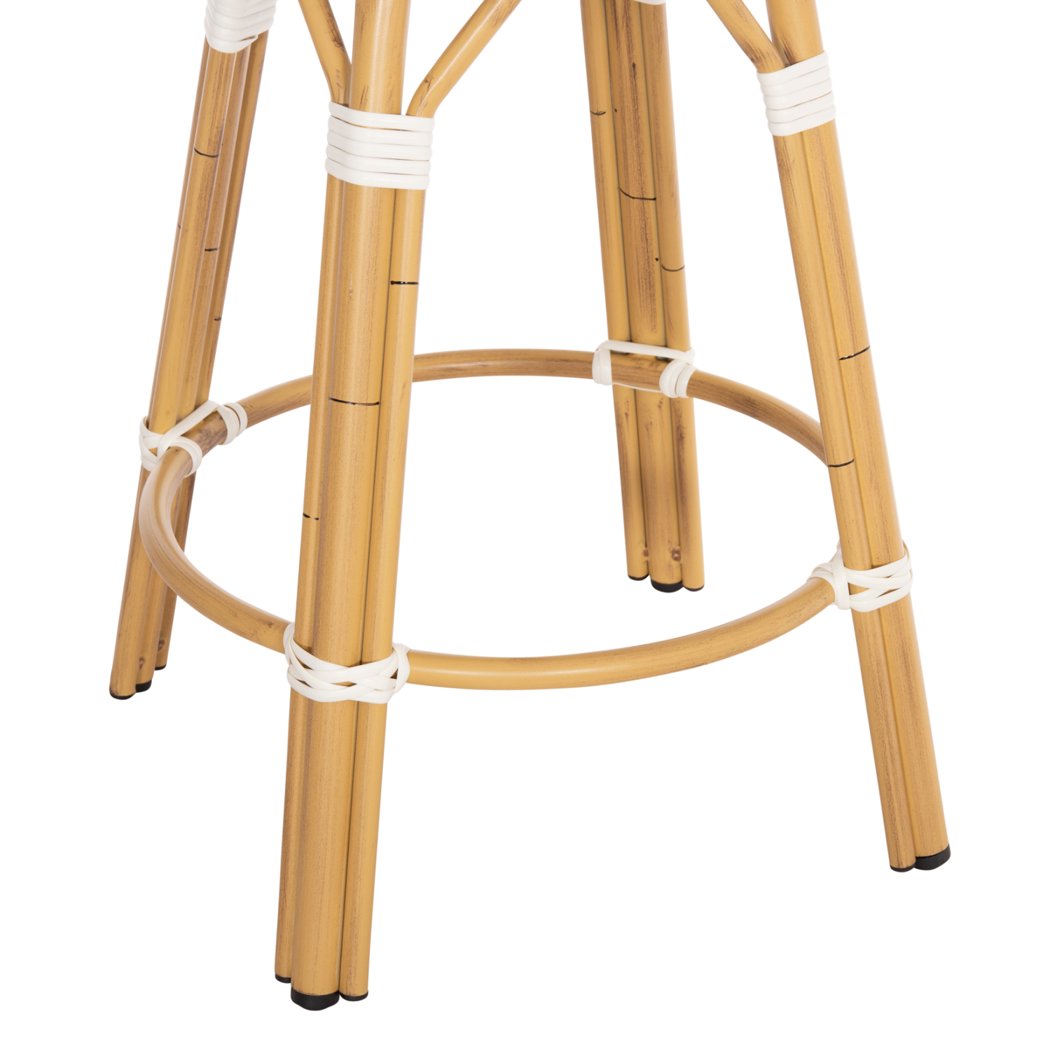 ΣΚΑΜΠΟ ΑΛΟΥΜΙΝΙΟΥ ΜΕΣ.ΥΨΟΥΣ CHINO HM6286.05 BAMBOO LOOK &amp; TEXTILENE ΜΠΛΕ 43x43x65Υεκ 9