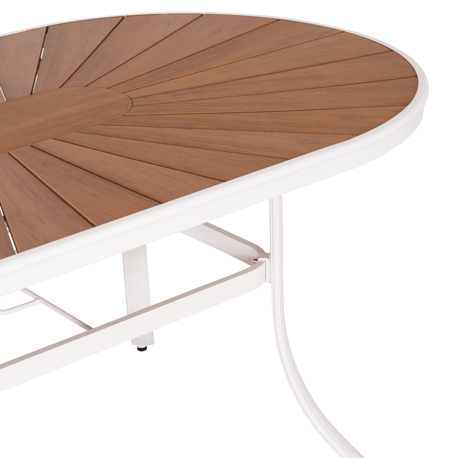 ΤΡΑΠΕΖΙ ΕΞΩΤ.ΧΩΡΟΥ TELAMO HM6288.02 ΑΛΟΥΜΙΝΙΟ ΛΕΥΚΟ &amp; POLYWOOD 160X90Χ73.5Υεκ. 5