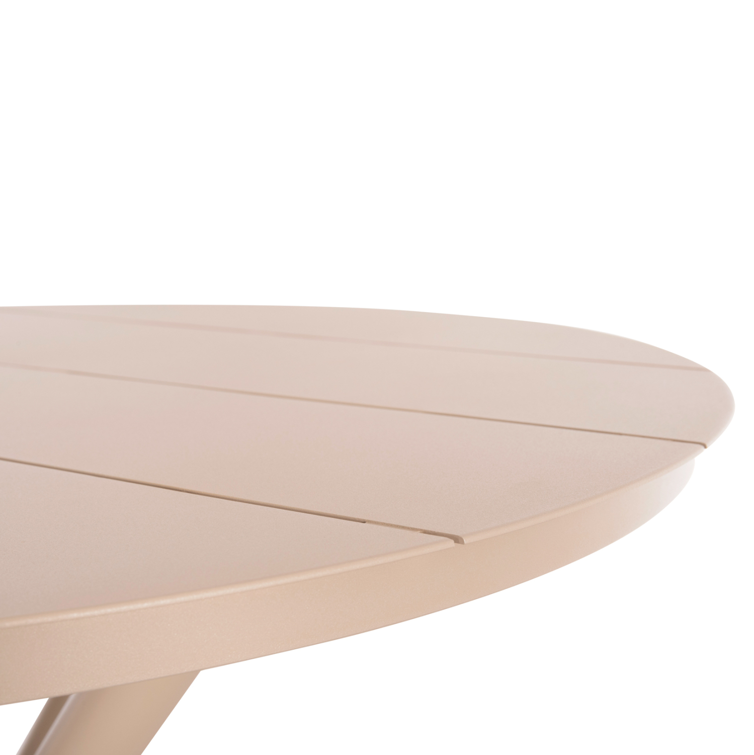 ΤΡΑΠΕΖΙ ΣΤΡΟΓΓΥΛΟ ΑΛΟΥΜΙΝΙΟΥ HIGER HM6289.04 ΚΑΠΟΥΤΣΙΝΟ Φ90x74Yεκ. 3