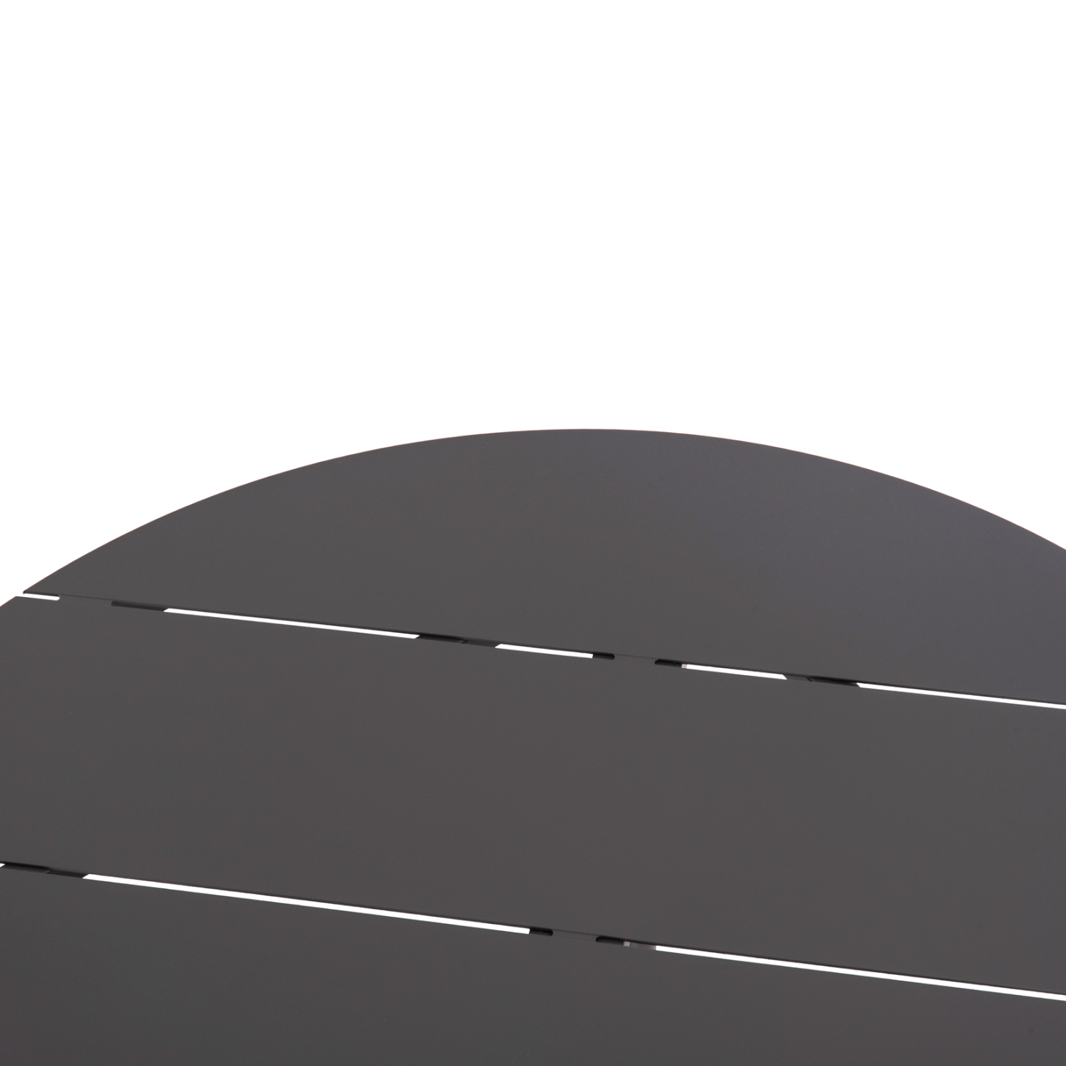 ΤΡΑΠΕΖΙ ΣΤΡΟΓΓΥΛΟ ΑΛΟΥΜΙΝΙΟΥ HIGER HM6289.01 ΓΚΡΙ Φ90x74Yεκ. 4