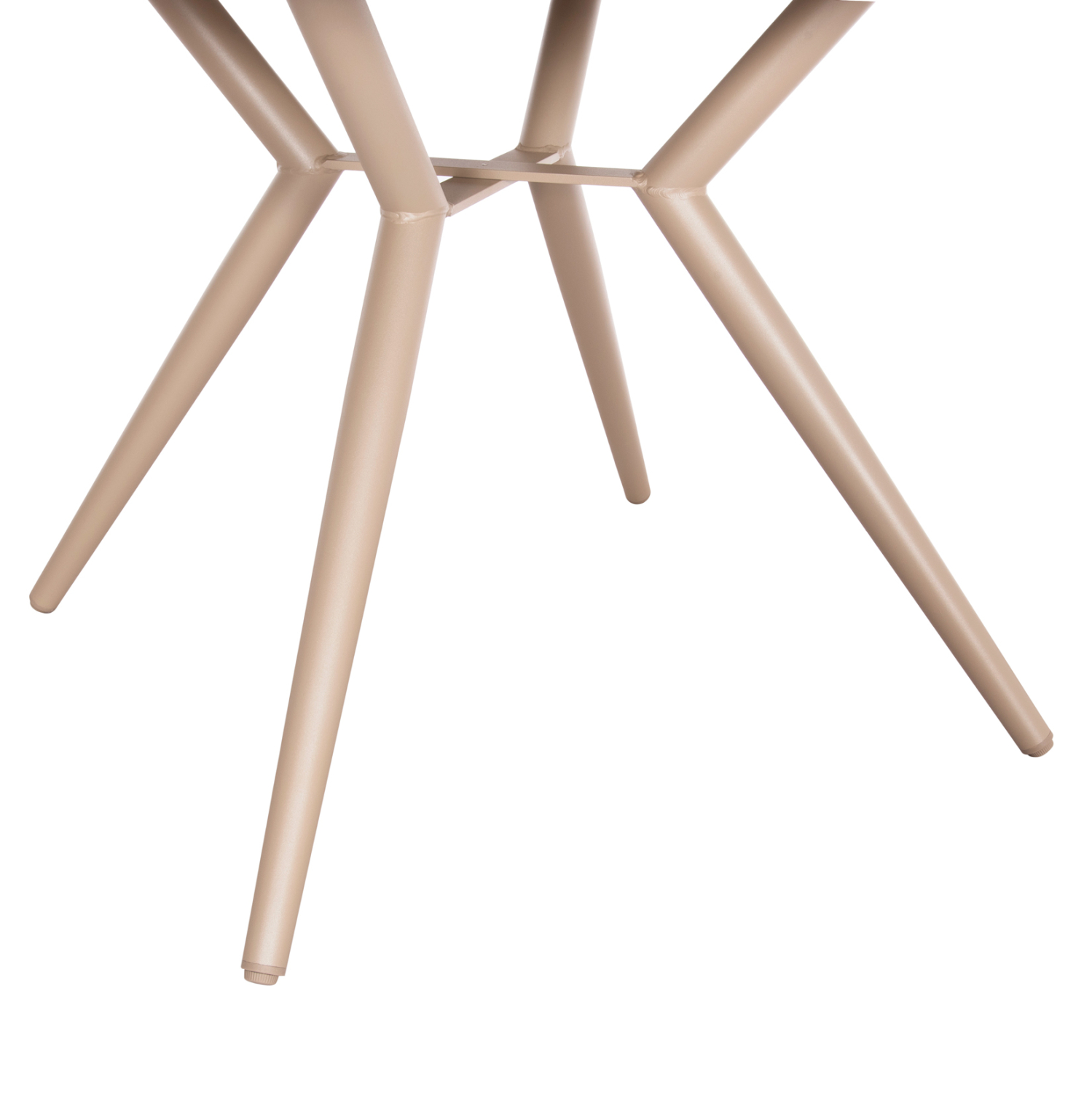 ΤΡΑΠΕΖΙ ΑΛΟΥΜΙΝΙΟΥ ΣΤΡΟΓΓΥΛΟ HIGER HM6290.04 ΚΑΠΟΥΤΣΙΝΟ Φ126x74Υεκ. 7