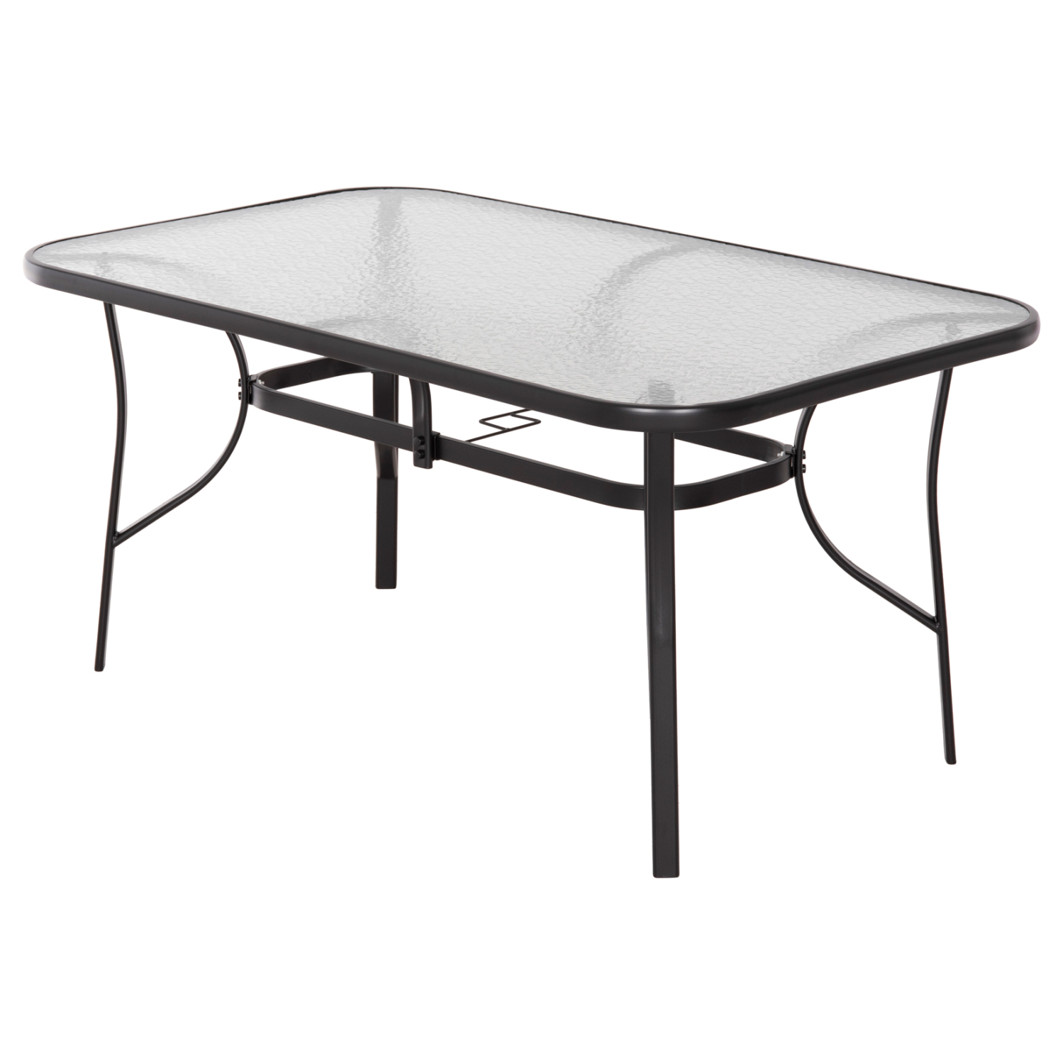 ΤΡΑΠΕΖΙ BRUNO 150X90Χ72Υεκ. ΜΕΤΑΛΛΙΚΟ ΜΑΥΡΟ ΜΕ ΓΥΑΛΙΝΗ ΕΠΙΦΑΝΕΙΑ HM5145.03 4