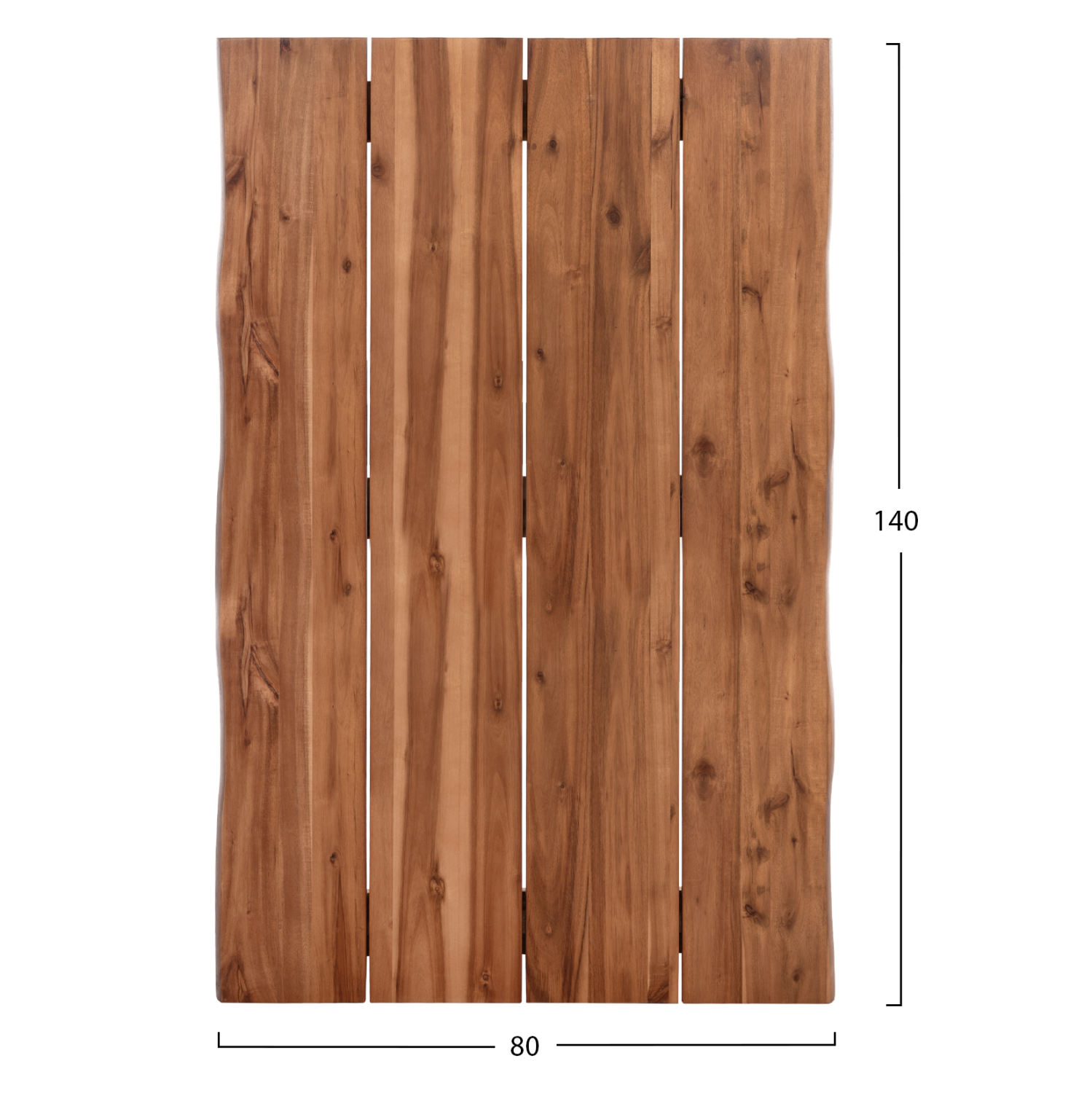 ΕΠΙΦΑΝΕΙΑ ΤΡΑΠΕΖΙΟΥ ΟΡΘΟΓΩΝΙΑ ΑΠΟ ΜΑΣΙΦ ΞΥΛΟ ΑΚΑΚΙΑΣ HM6301.01--140x80x3.5(πάχος)εκ 2