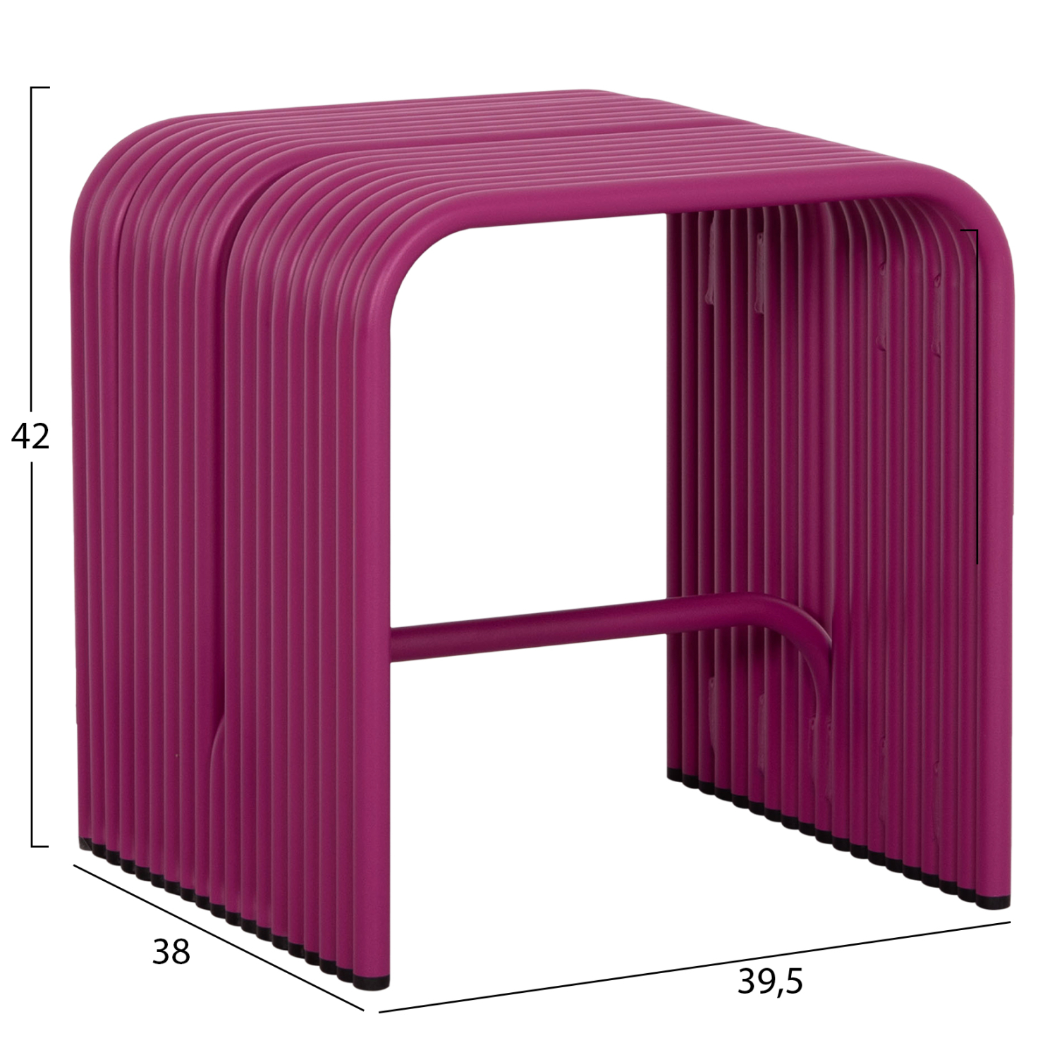 ΣΚΑΜΠΟ ΣΕΙΡΑ INTREPID HM6325.05 ΑΛΟΥΜΙΝΙΟ ΣΕ ΜΩΒ ΧΡΩΜΑ 40x38x42,5Yεκ. 2