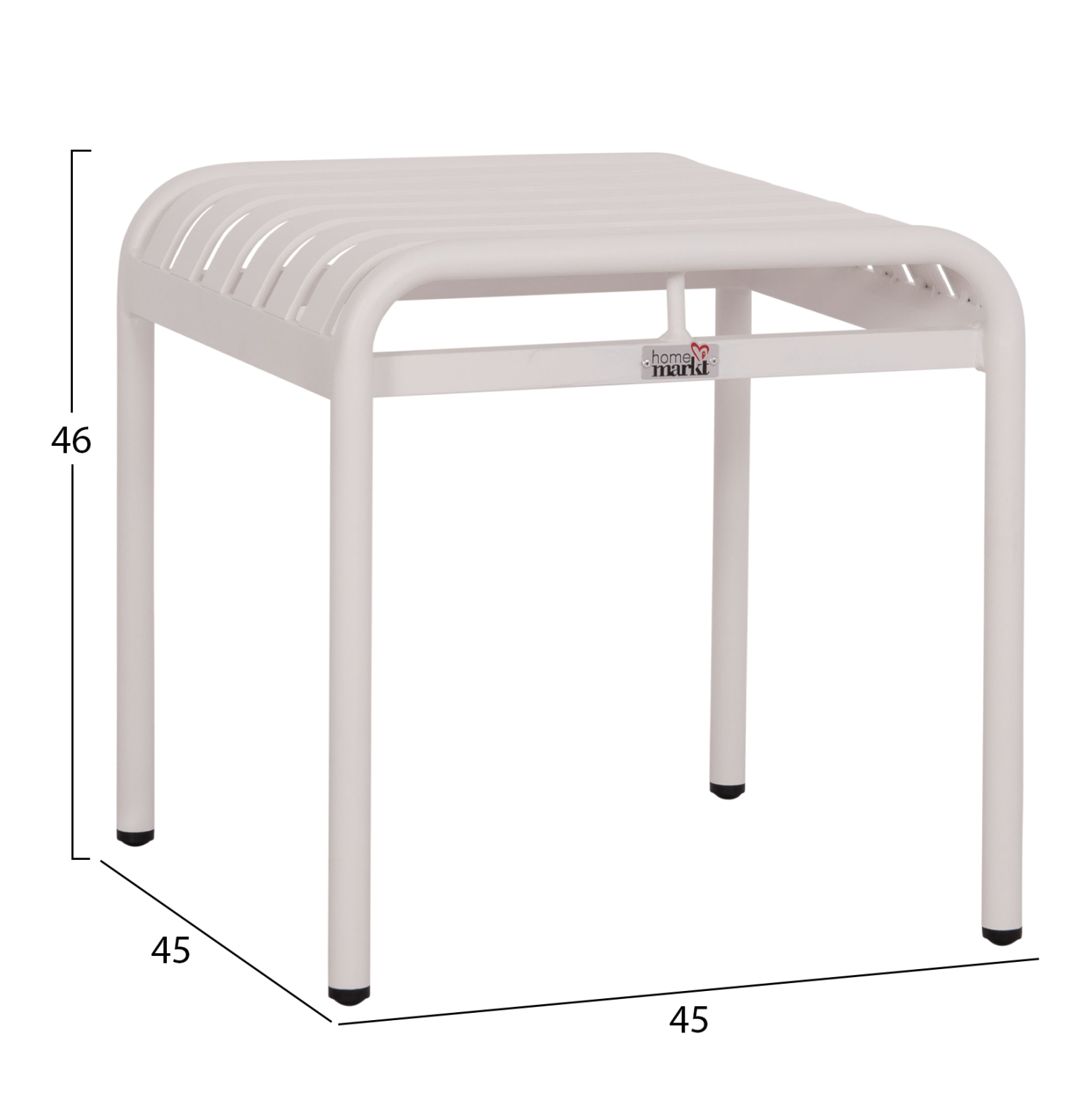 ΣΚΑΜΠΟ ΑΛΟΥΜΙΝΙΟΥ RACHEL HM6340.02 ΛΕΥΚΟ 45x45x46Υεκ. 2