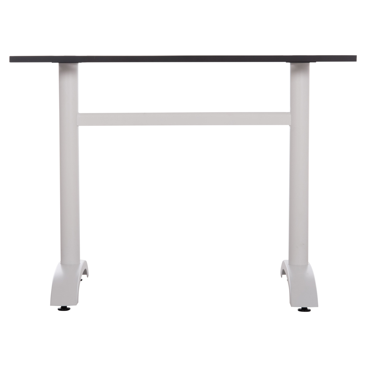 ΒΑΣΗ ΤΡΑΠΕΖΙΟΥ ΑΛΟΥΜΙΝΙΟΥ ΔΙΠΛΗ HM461.12 ΛΕΥΚΗ ΜΕ ΡΕΓΟΥΛΑΤΟΡΟΥΣ 100x60x73Υεκ. 3