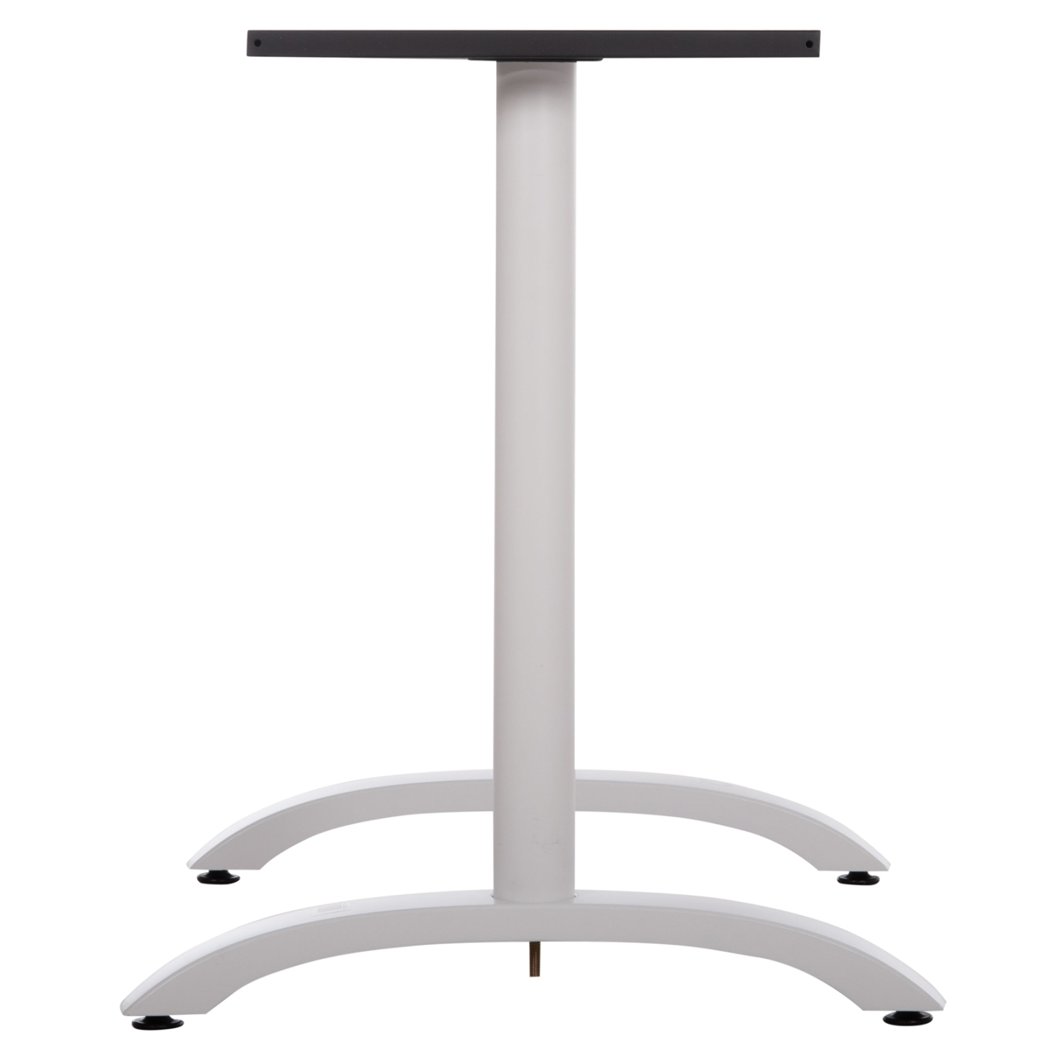 ΒΑΣΗ ΤΡΑΠΕΖΙΟΥ ΑΛΟΥΜΙΝΙΟΥ ΔΙΠΛΗ HM461.12 ΛΕΥΚΗ ΜΕ ΡΕΓΟΥΛΑΤΟΡΟΥΣ 100x60x73Υεκ. 5