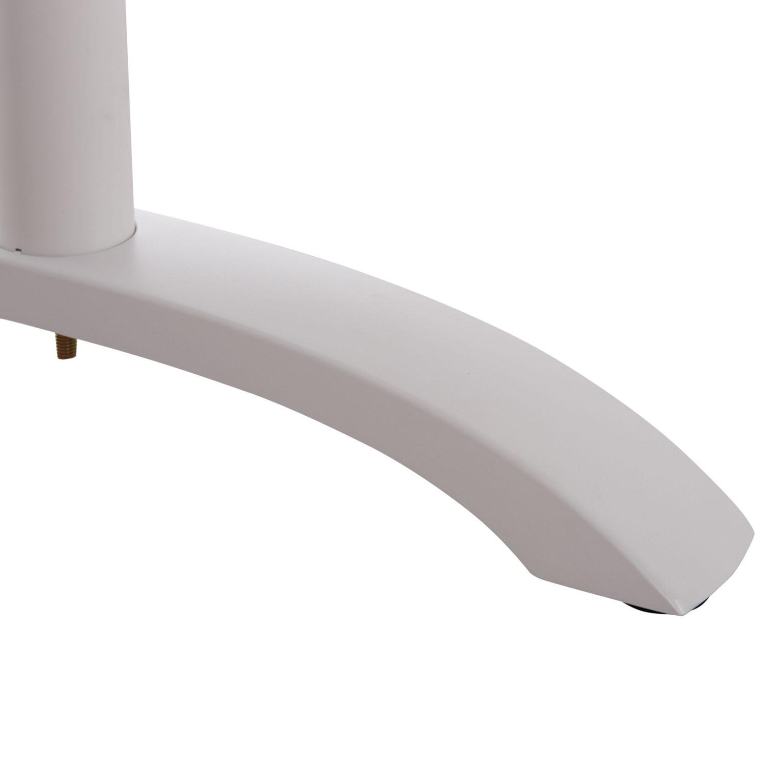 ΒΑΣΗ ΤΡΑΠΕΖΙΟΥ ΑΛΟΥΜΙΝΙΟΥ ΔΙΠΛΗ HM461.12 ΛΕΥΚΗ ΜΕ ΡΕΓΟΥΛΑΤΟΡΟΥΣ 100x60x73Υεκ. 8