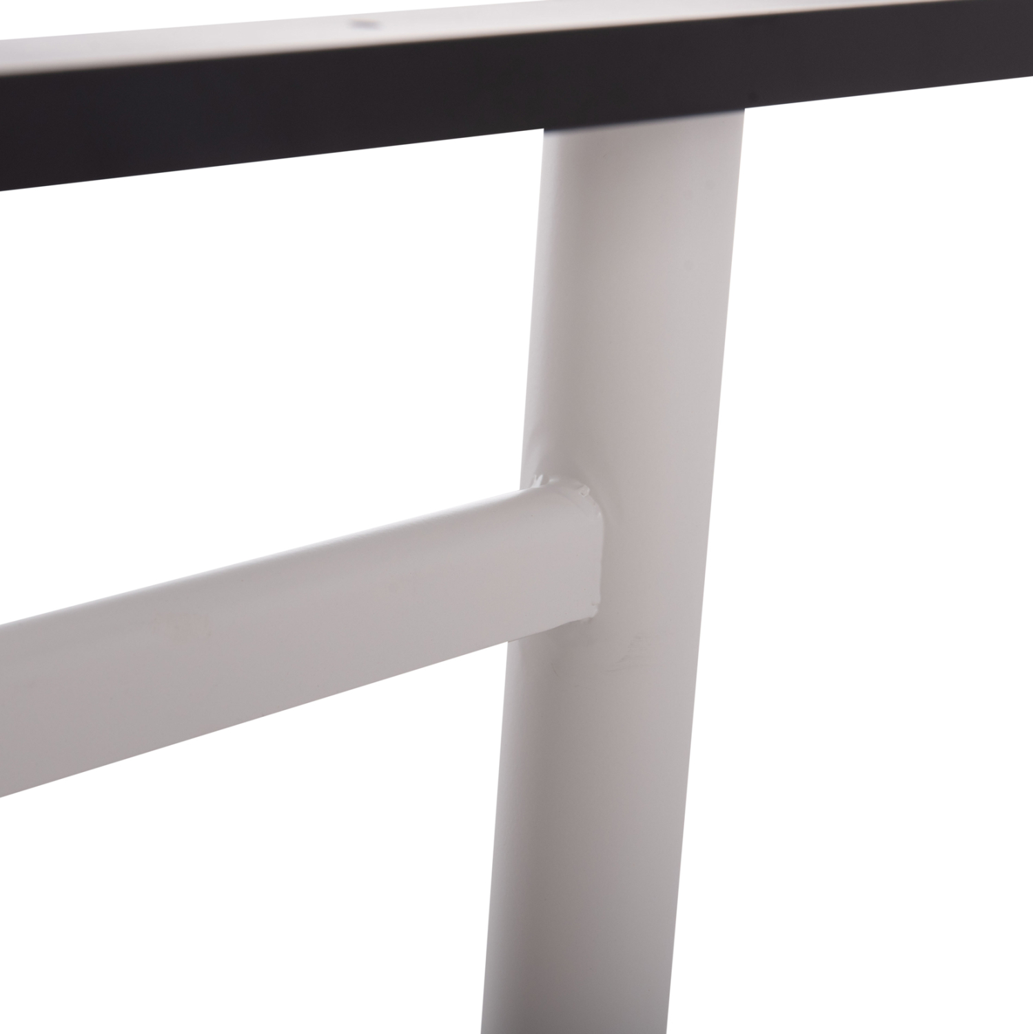 ΒΑΣΗ ΤΡΑΠΕΖΙΟΥ ΑΛΟΥΜΙΝΙΟΥ ΔΙΠΛΗ HM461.12 ΛΕΥΚΗ ΜΕ ΡΕΓΟΥΛΑΤΟΡΟΥΣ 100x60x73Υεκ. 9