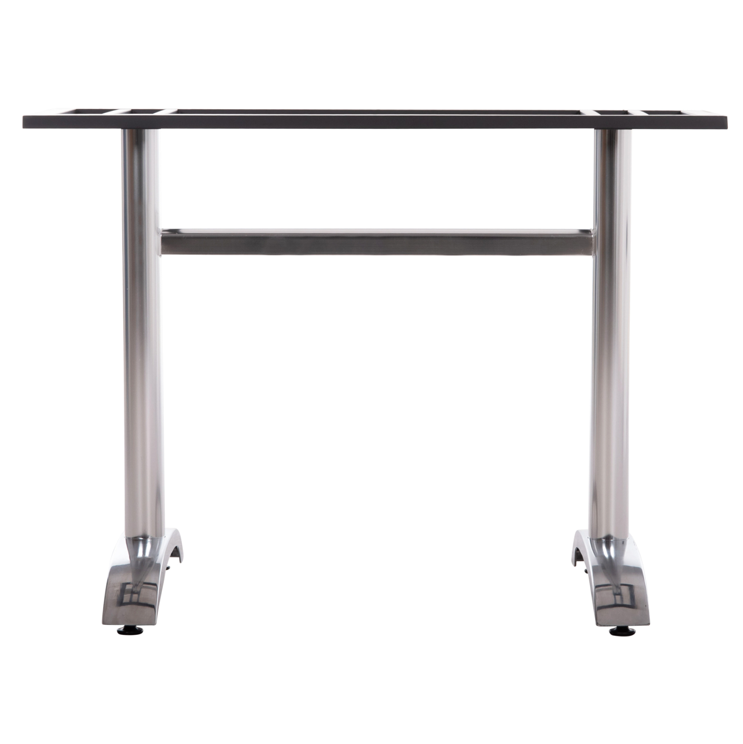 ΒΑΣΗ ΤΡΑΠΕΖΙΟΥ ΑΛΟΥΜΙΝΙΟΥ ΔΙΠΛΗ HM461.13 ΧΡΩΜΙΟΥ ΜΕ ΡΕΓΟΥΛΑΤΟΡΟΥΣ 100x60x73Υεκ. 3