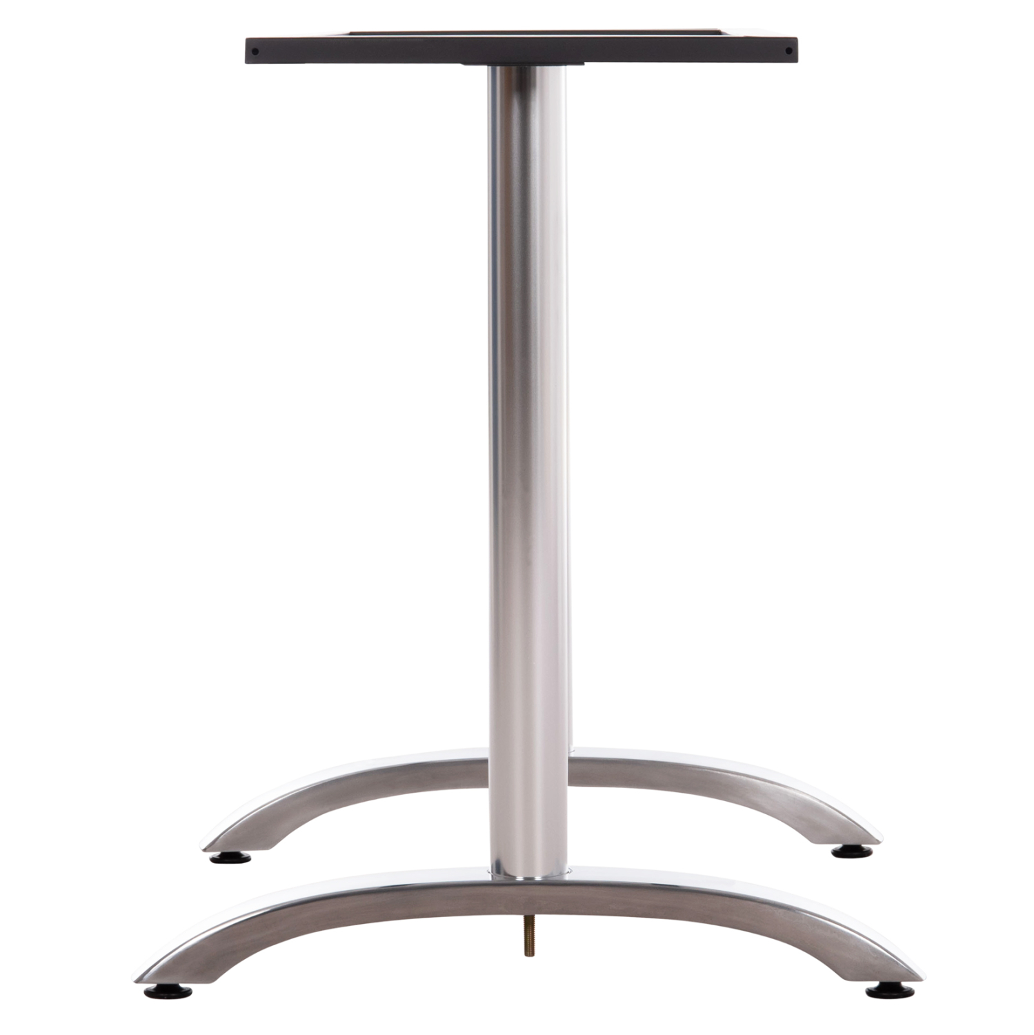 ΒΑΣΗ ΤΡΑΠΕΖΙΟΥ ΑΛΟΥΜΙΝΙΟΥ ΔΙΠΛΗ HM461.13 ΧΡΩΜΙΟΥ ΜΕ ΡΕΓΟΥΛΑΤΟΡΟΥΣ 100x60x73Υεκ. 5