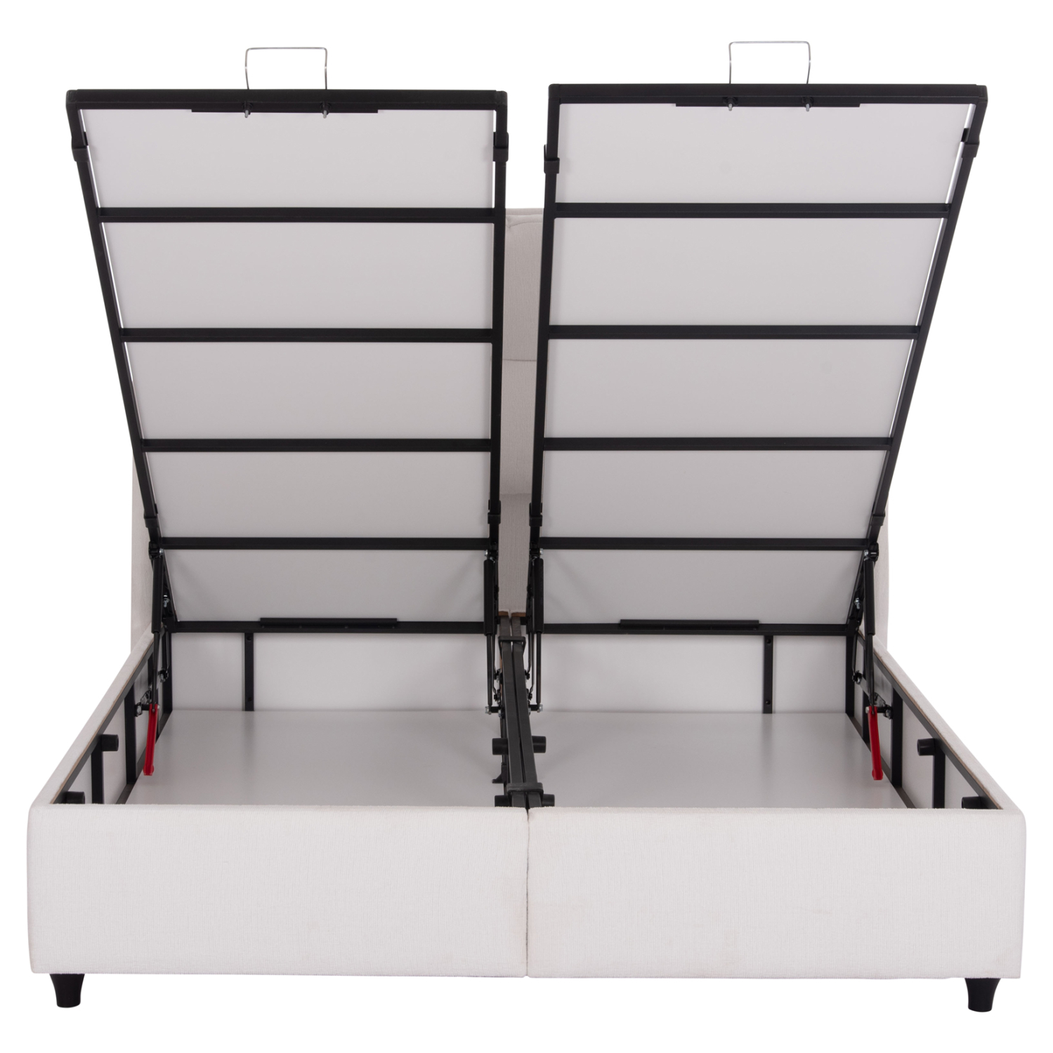 ΚΡEΒΑΤΙ ΜΕ ΑΠΟΘΗΚΕΥΤΙΚΟ ΧΩΡΟ DREAMLET HM716.03 ΛΕΥΚΟ TEDDY ΥΦΑΣΜΑ- ΓΙΑ ΣΤΡΩΜΑ 160x200εκ. 4