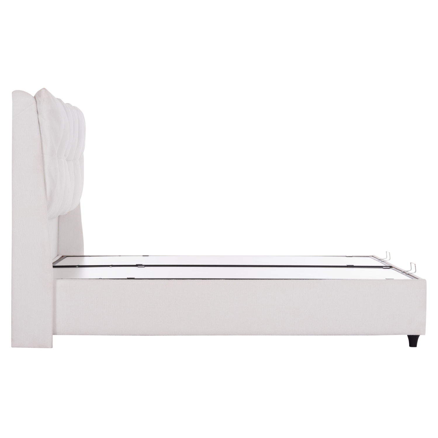 ΚΡEΒΑΤΙ ΜΕ ΑΠΟΘΗΚΕΥΤΙΚΟ ΧΩΡΟ DREAMLET HM716.03 ΛΕΥΚΟ TEDDY ΥΦΑΣΜΑ- ΓΙΑ ΣΤΡΩΜΑ 160x200εκ. 5