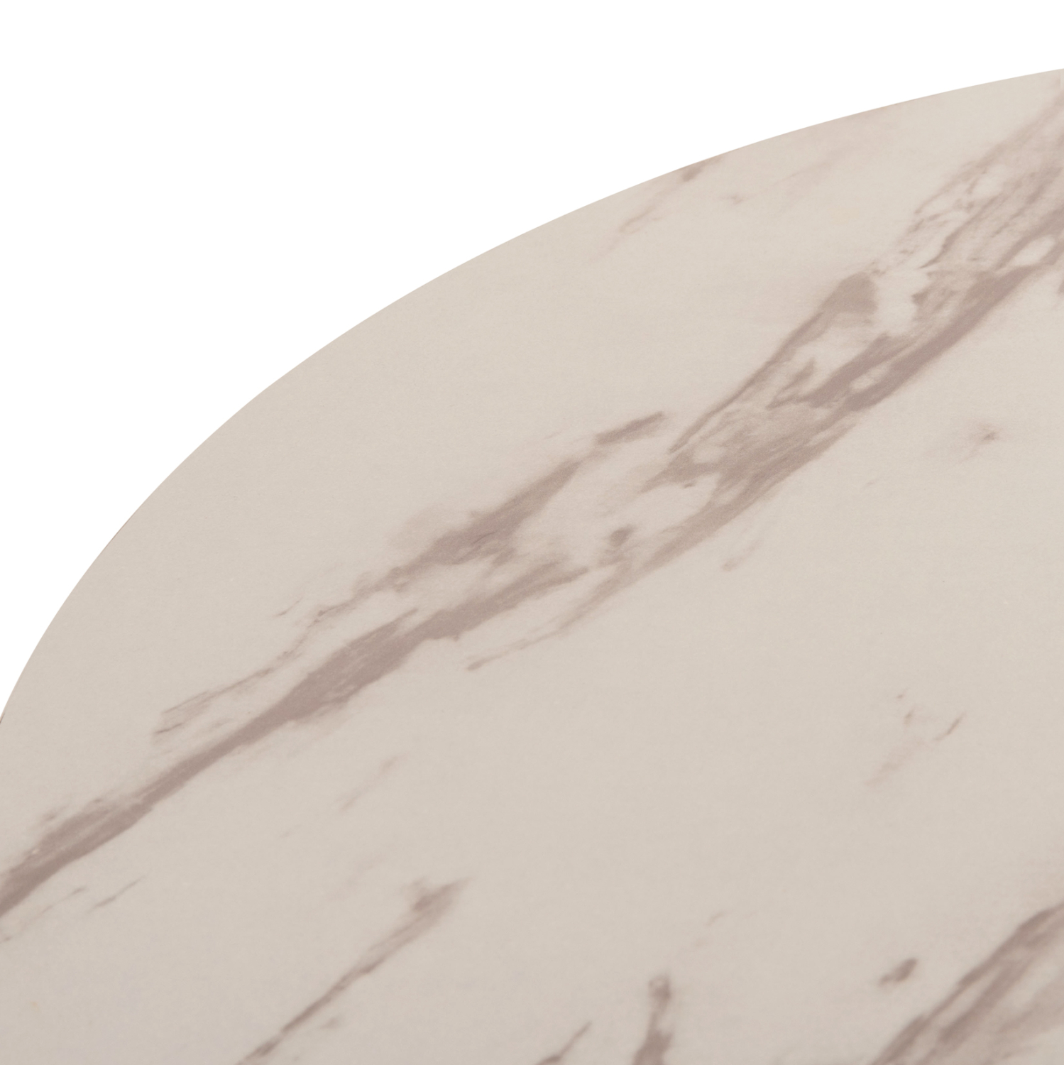 ΤΡΑΠΕΖΙ ΤΡΑΠΕΖΑΡΙΑΣ ROLLO HM9421.11 ΣΤΡΟΓΓΥΛΟ WHITE MARBLE Φ90x74Υεκ. 10
