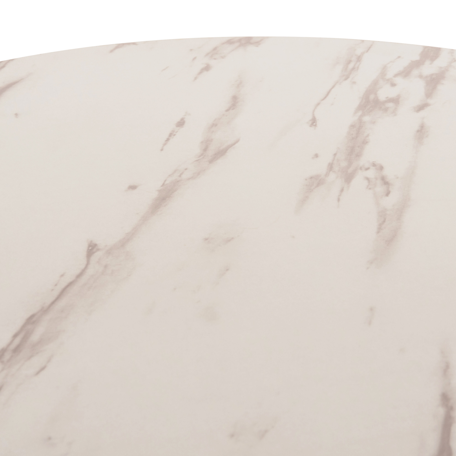 ΤΡΑΠΕΖΙ ΤΡΑΠΕΖΑΡΙΑΣ ROLLO HM9421.11 ΣΤΡΟΓΓΥΛΟ WHITE MARBLE Φ90x74Υεκ. 7
