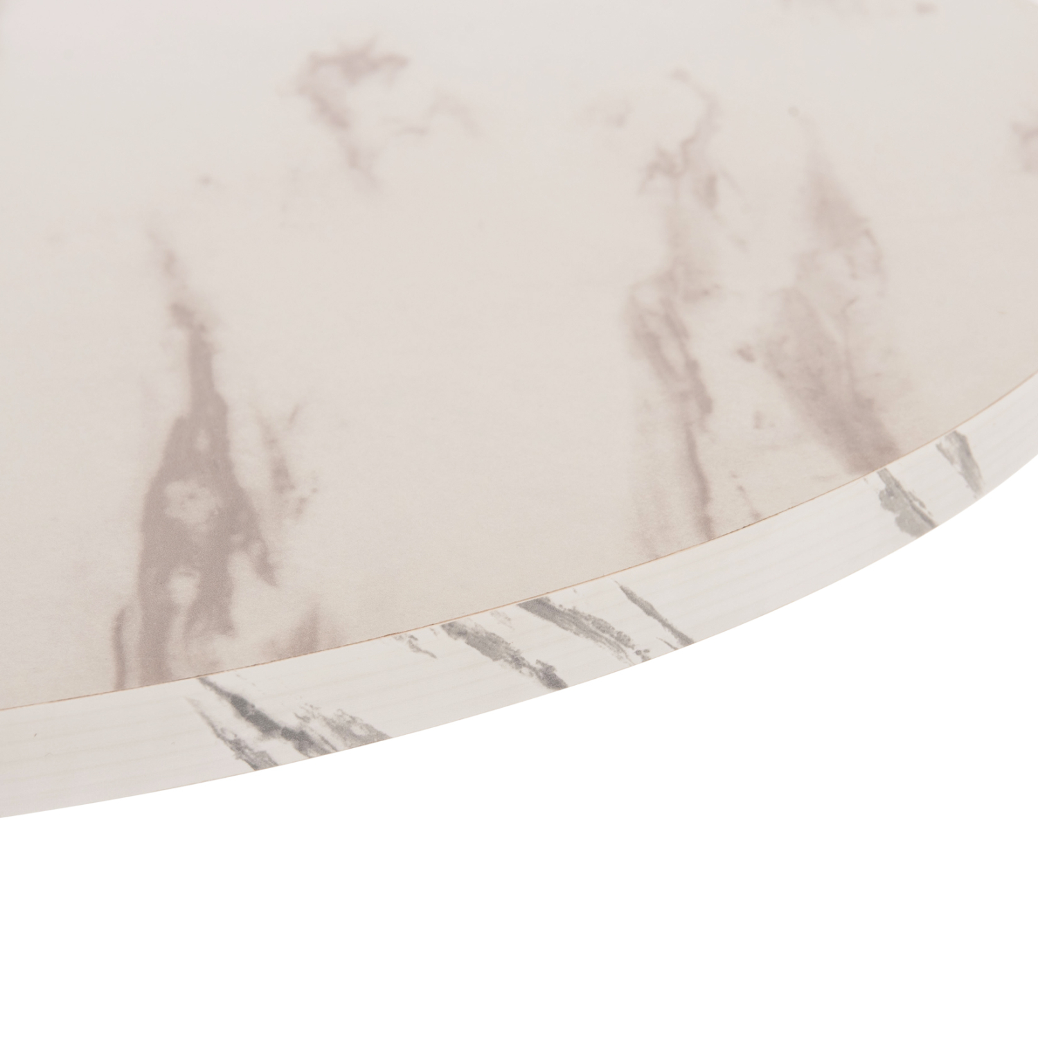 ΤΡΑΠΕΖΙ ΤΡΑΠΕΖΑΡΙΑΣ ROLLO HM9421.11 ΣΤΡΟΓΓΥΛΟ WHITE MARBLE Φ90x74Υεκ. 8