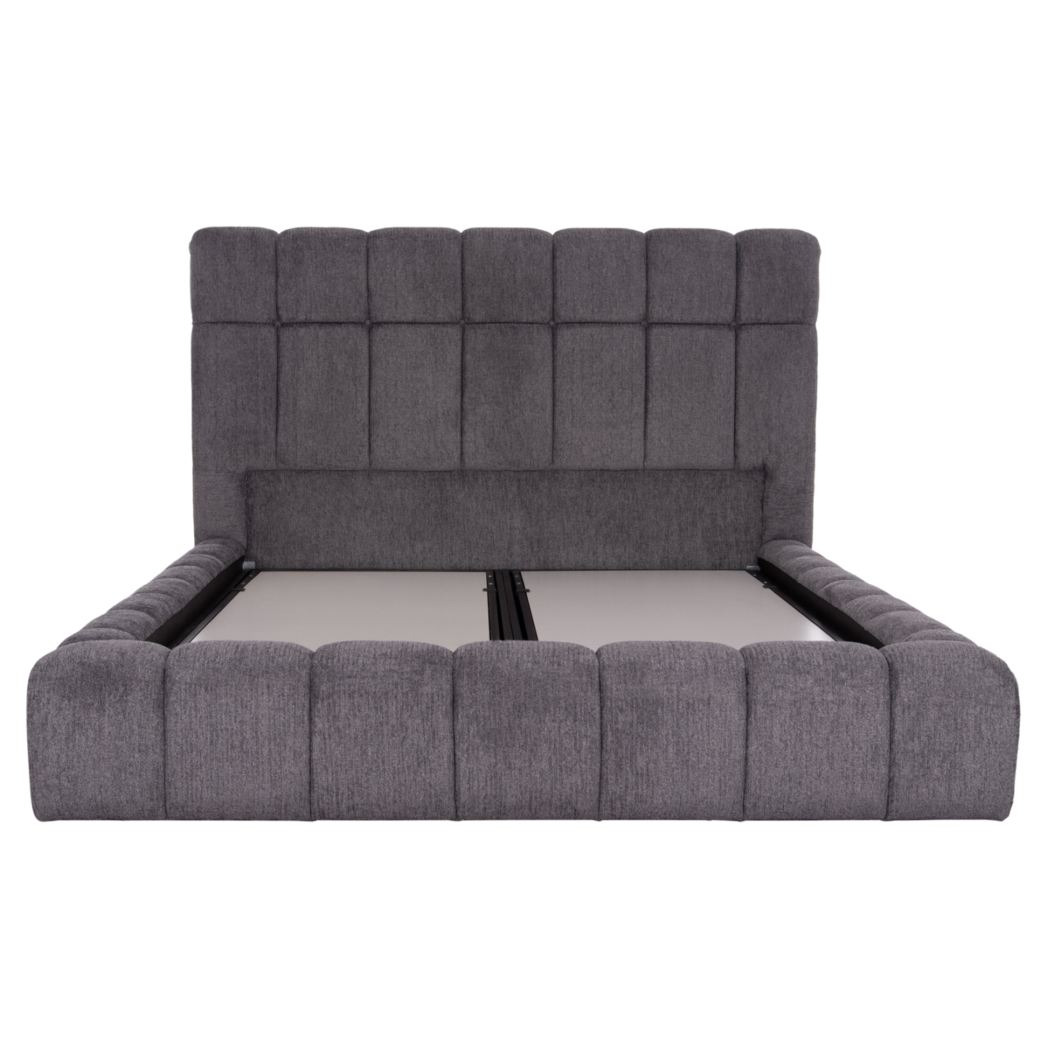 ΚΡΕΒΑΤΙ RAMON ΜΕ ΑΠΟΘ. ΧΩΡΟ HM720.22 ΥΦΑΣΜΑ TEDDY ΓΚΡΙ-ΓΙΑ ΣΤΡΩΜΑ 160x200εκ 4