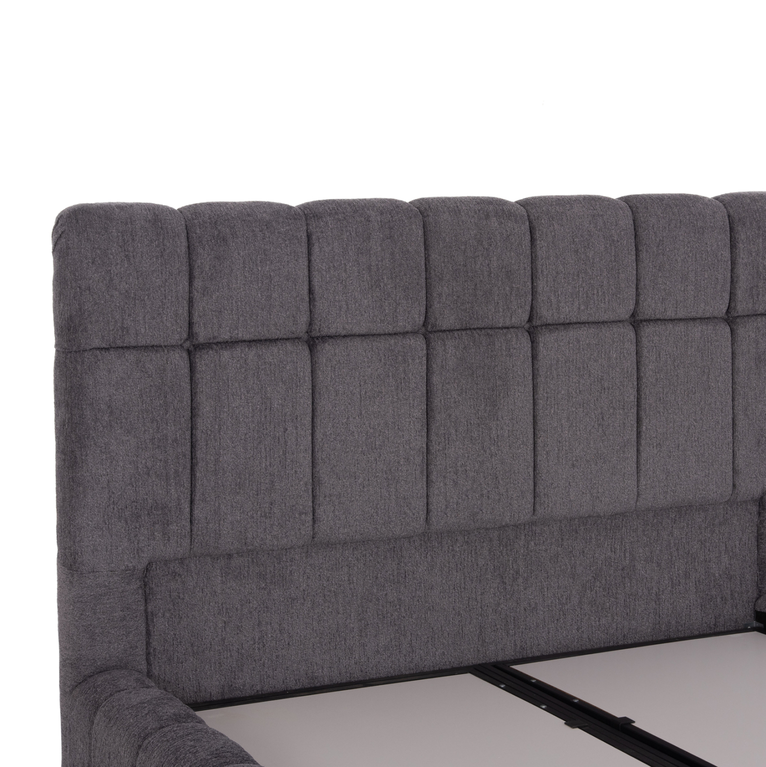 ΚΡΕΒΑΤΙ RAMON ΜΕ ΑΠΟΘ. ΧΩΡΟ HM720.22 ΥΦΑΣΜΑ TEDDY ΓΚΡΙ-ΓΙΑ ΣΤΡΩΜΑ 160x200εκ 9