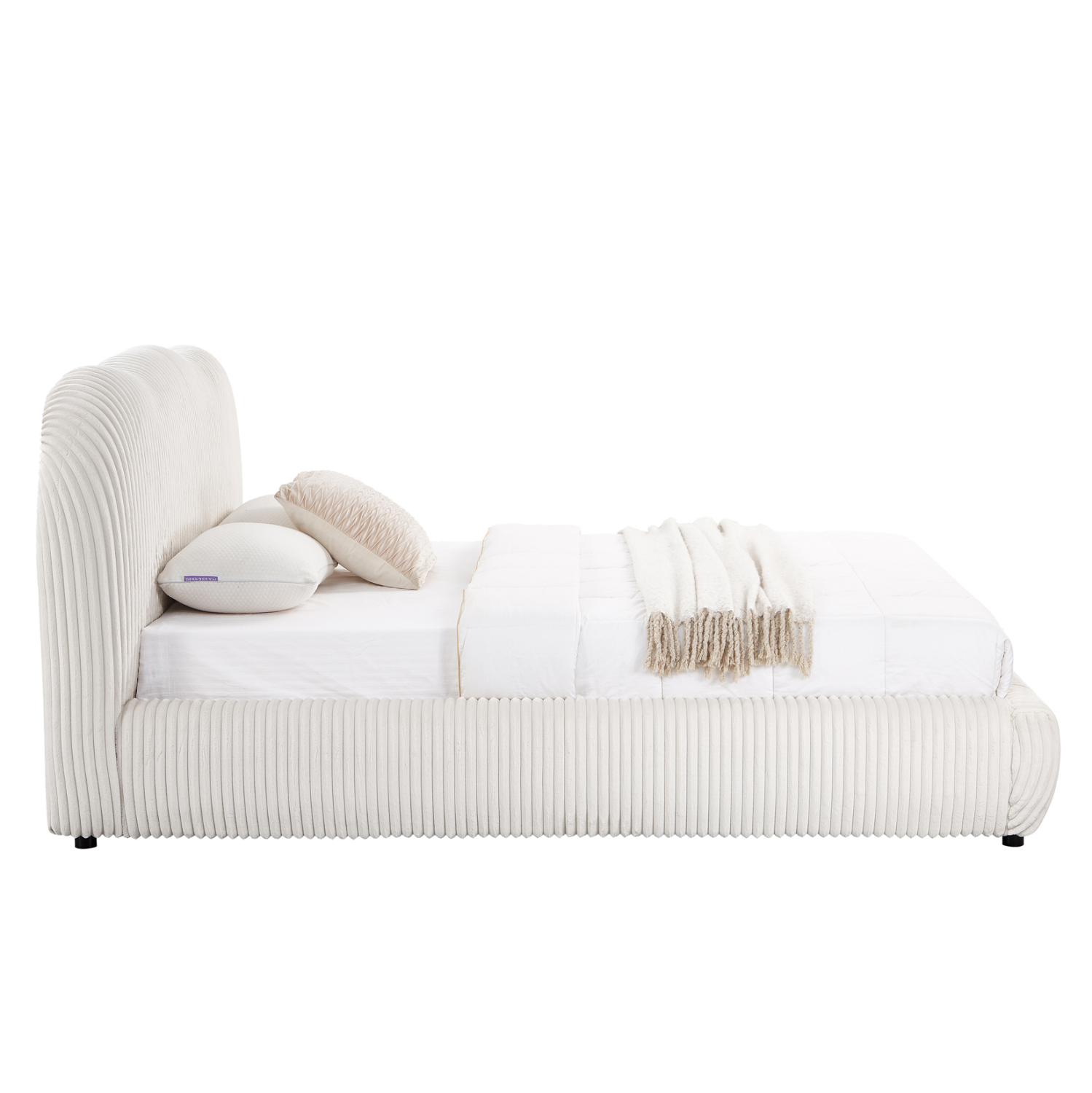 ΚΡΕΒΑΤΙ ΜΕ ΑΠΟΘ.ΧΩΡΟ KALLY HM729.03 ΜΠΕΖ FAUX FUR ΥΦΑΣΜΑ--ΓΙΑ ΣΤΡΩΜΑ 160x200εκ 5