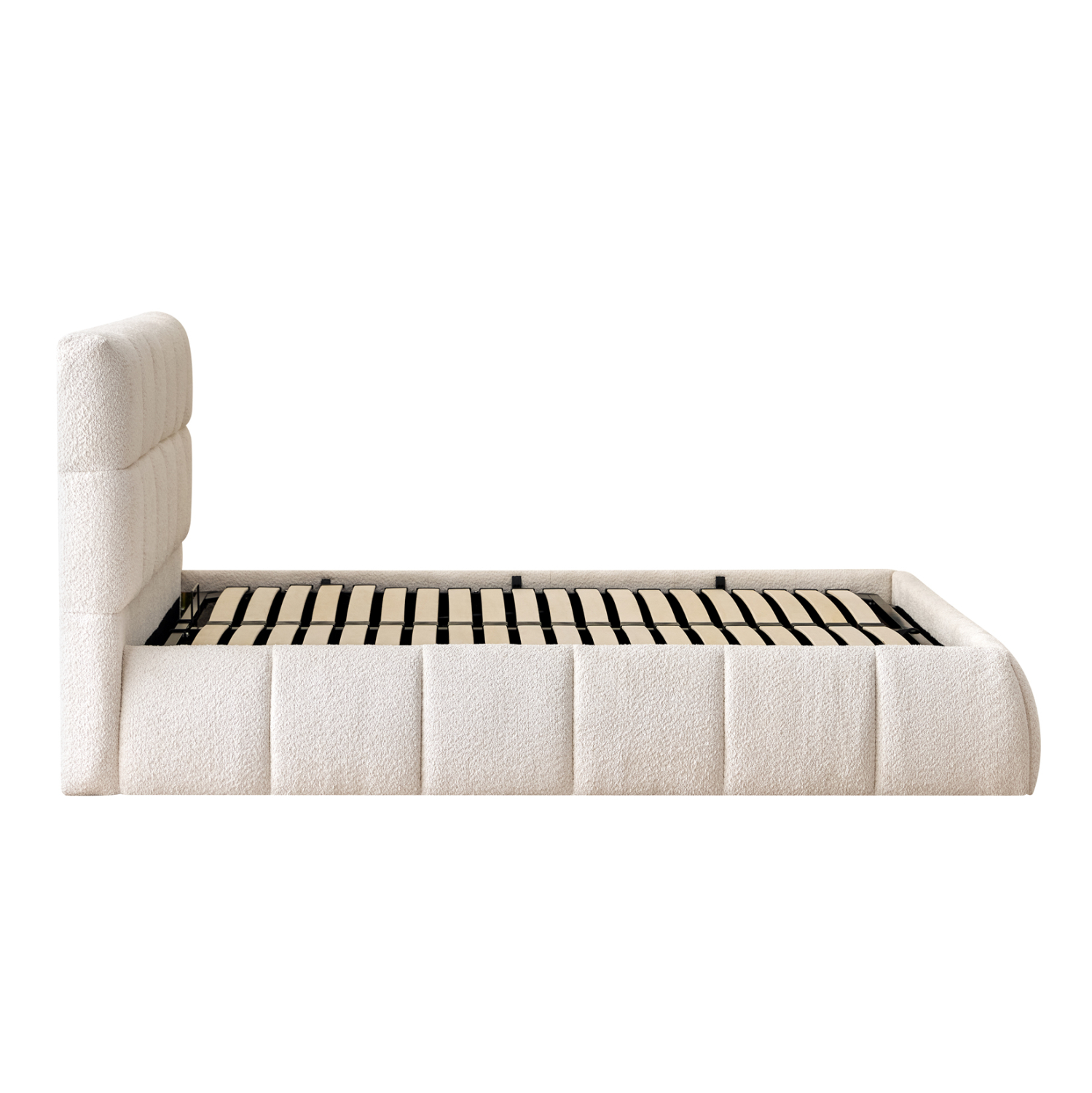 ΚΡΕΒΑΤΙ ΔΙΠΛΟ EDDY HM731.03 ΜΠΕΖ ΜΠΟΥΚΛΕ &amp; ΑΠΟΘΗΚΕΥΤΙΚΟΣ ΧΩΡΟΣ ΓΙΑ  ΣΤΡΩΜΑ 160x200εκ 5