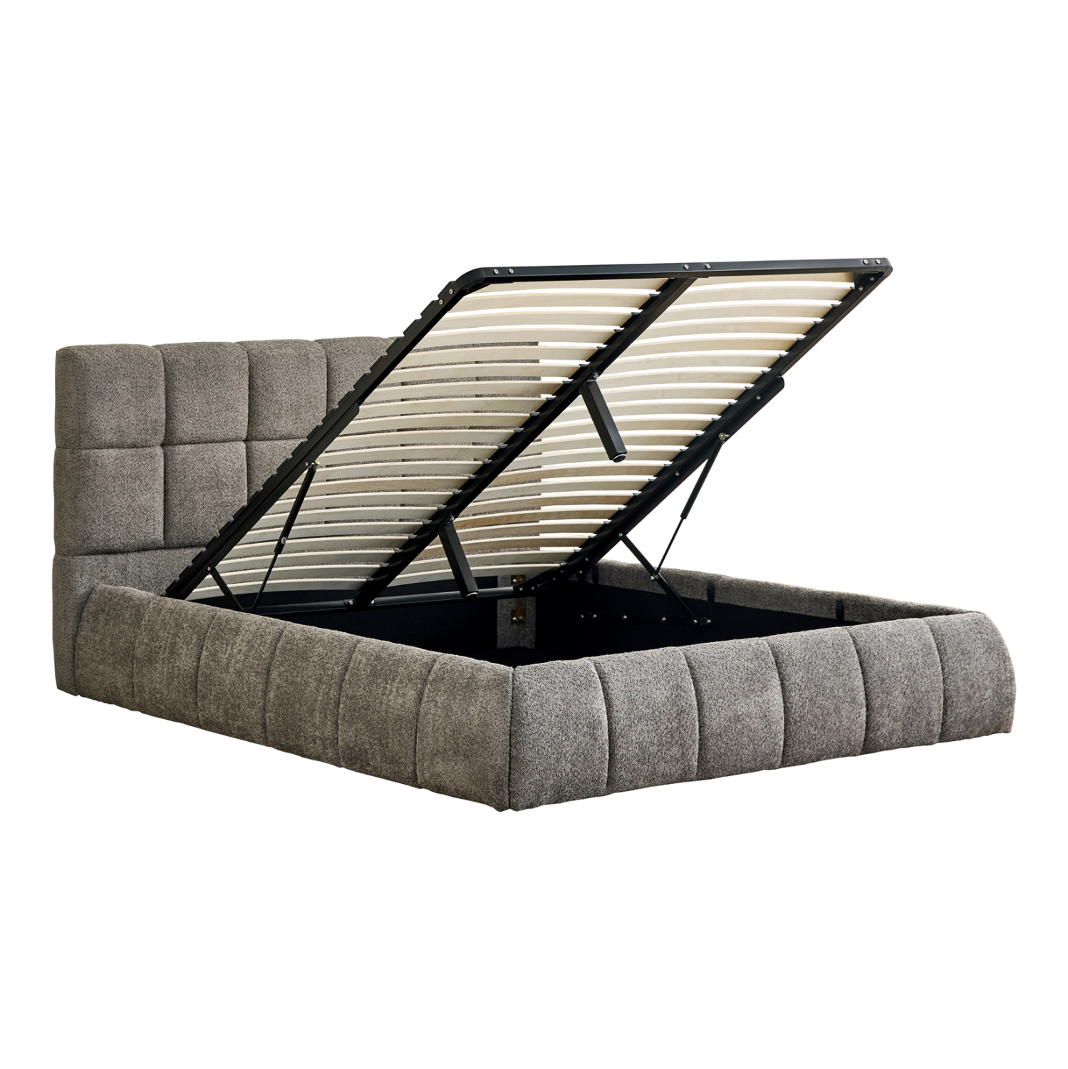 ΚΡΕΒΑΤΙ ΔΙΠΛΟ EDDY HM731.01 ΓΚΡΙ ΜΠΟΥΚΛΕ &amp; ΑΠΟΘΗΚΕΥΤΙΚΟΣ ΧΩΡΟΣ ΓΙΑ ΣΤΡΩΜΑ 160x200εκ 6