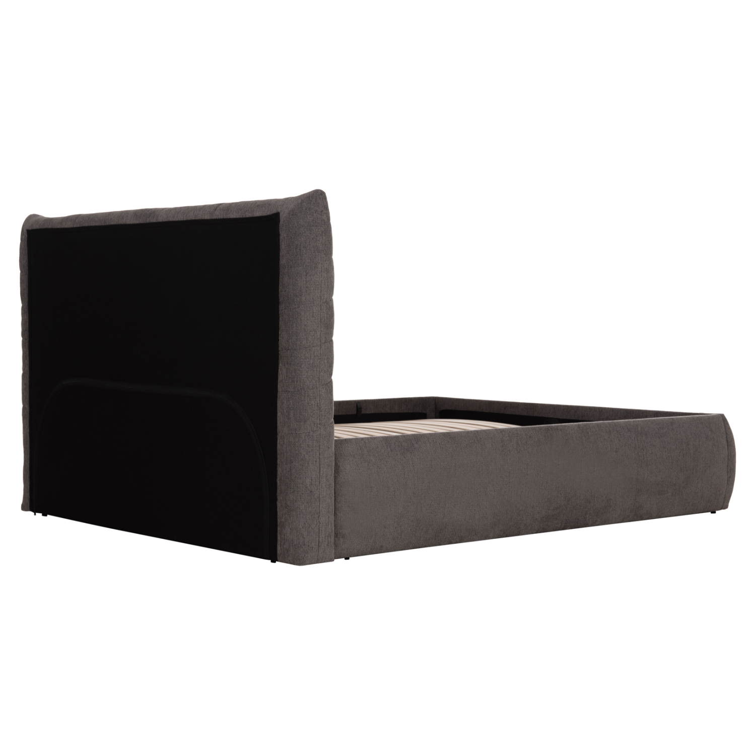 ΚΡΕΒΑΤΙ ΔΙΠΛΟ SANDRA HM732.01 ΓΚΡΙ ΥΦΑΣΜΑ &amp; ΑΠΟΘΗΚΕΥΤΙΚΟΣ ΧΩΡΟΣ ΓΙΑ ΣΤΡΩΜΑ 160x200εκ 6