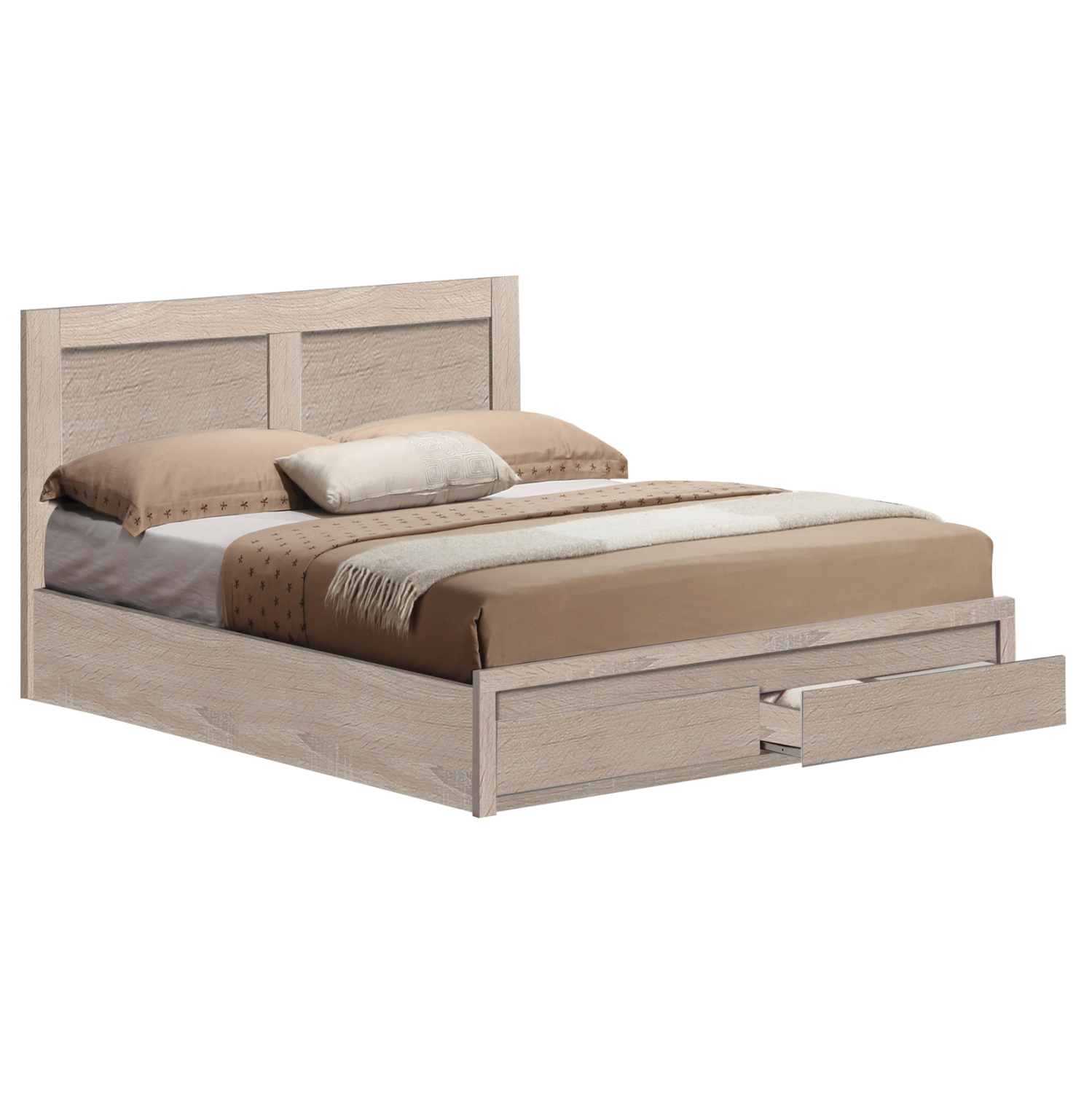 ΚΡΕΒΑΤΙ CAPRI HM665.02 ΜΕ 2 ΣΥΡΤΑΡΙΑ ΜΕΛΑΜΙΝΗ SONAMA ΓΙΑ ΣΤΡΩΜΑ 120x200εκ. 1