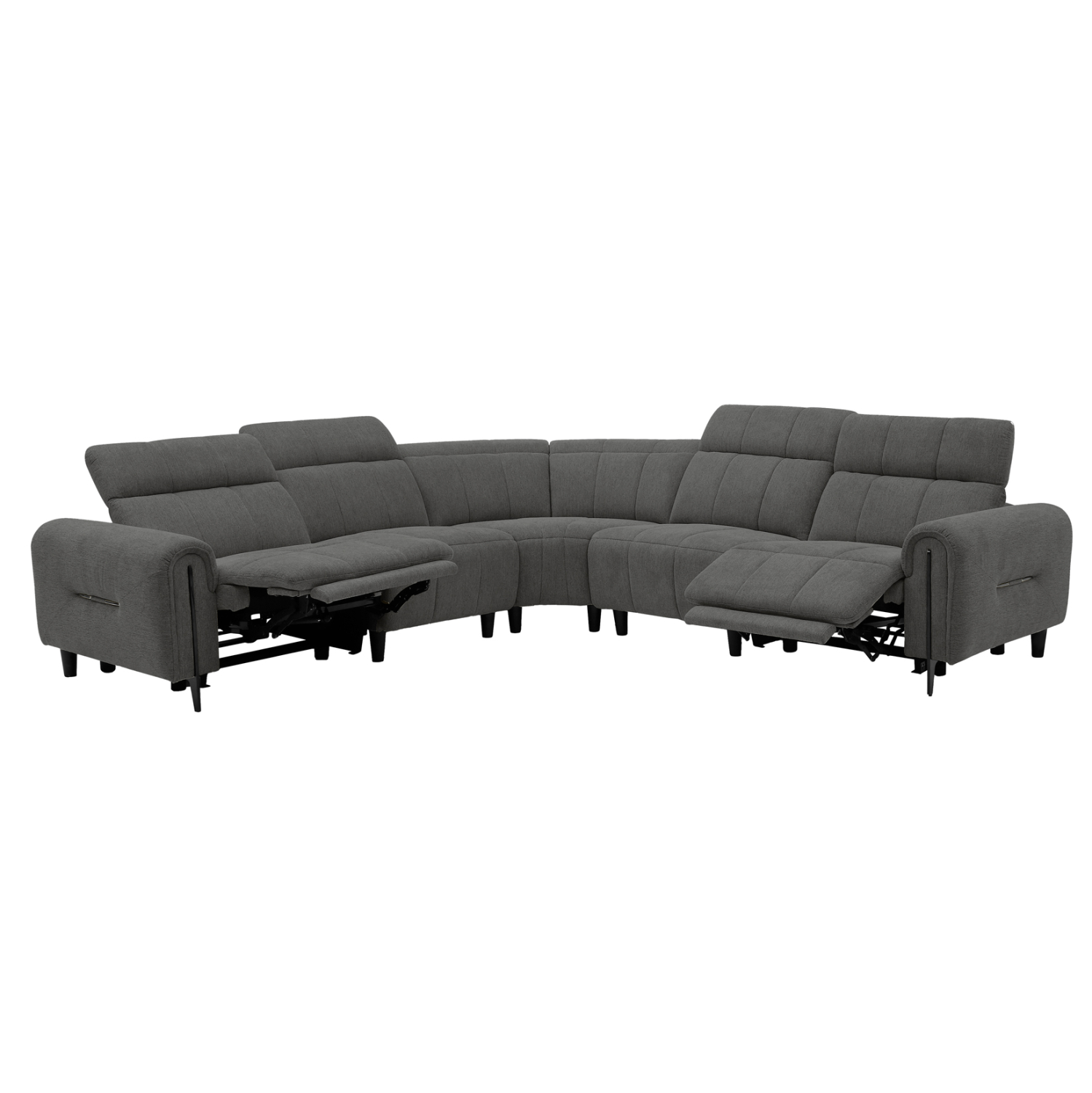 ΓΩΝΙΑΚΟΣ ΚΑΝΑΠΕΣ ΜΕ RECLINE ORACLE HM3290.01 ΓΚΡΙ ΥΦΑΣΜΑ 260x260x90(κάθισμα)x94Υεκ. 1