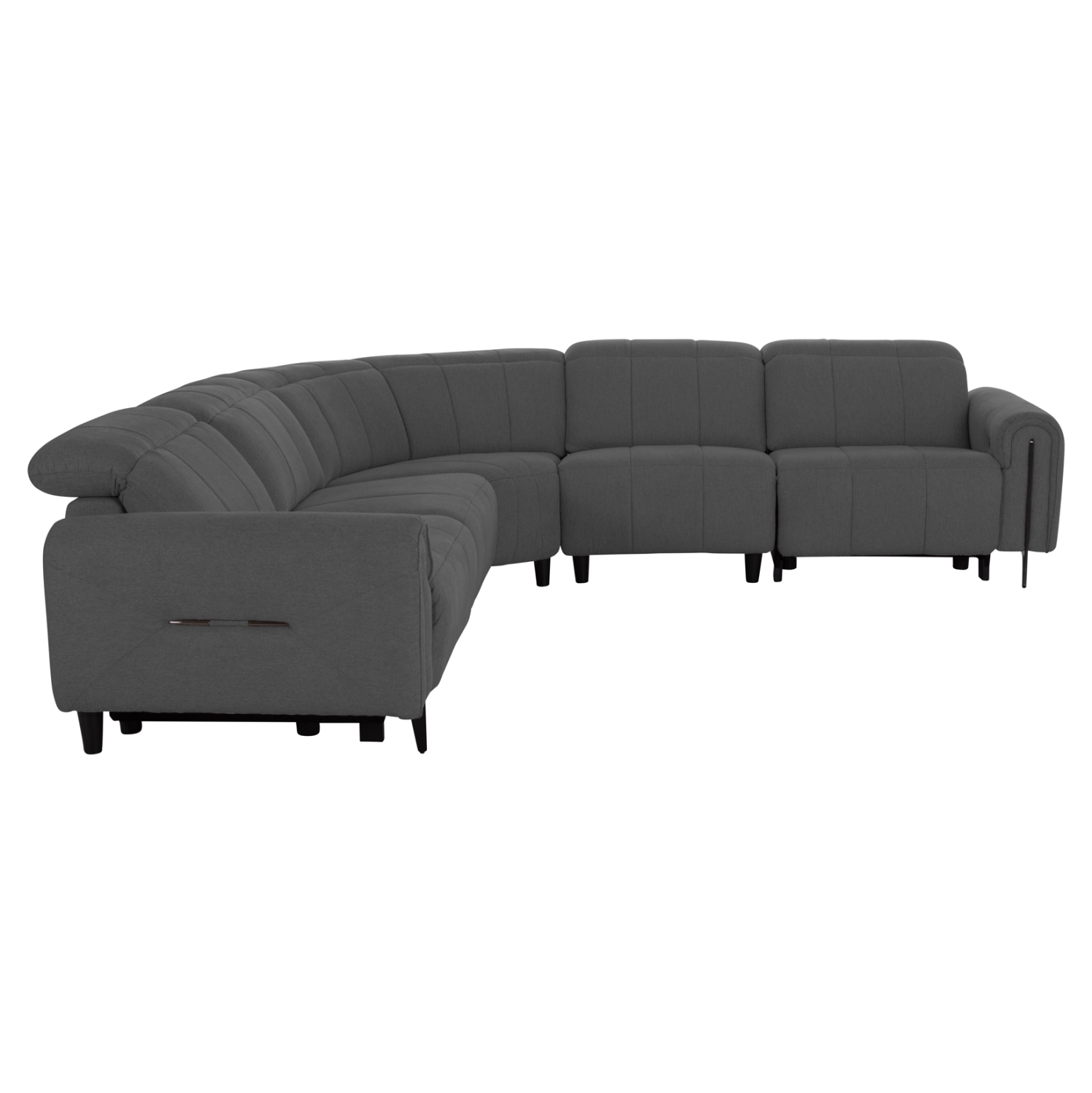 ΓΩΝΙΑΚΟΣ ΚΑΝΑΠΕΣ ΜΕ RECLINE ORACLE HM3290.01 ΓΚΡΙ ΥΦΑΣΜΑ 260x260x90(κάθισμα)x94Υεκ. 3