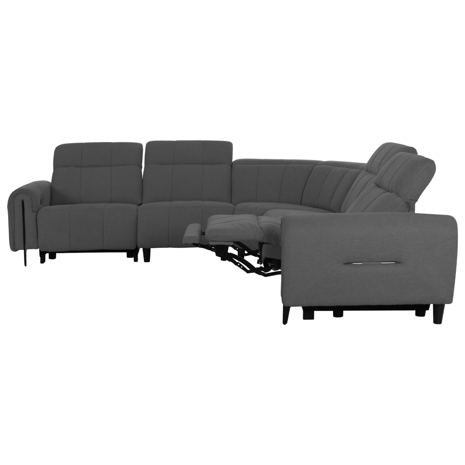 ΓΩΝΙΑΚΟΣ ΚΑΝΑΠΕΣ ΜΕ RECLINE ORACLE HM3290.01 ΓΚΡΙ ΥΦΑΣΜΑ 260x260x90(κάθισμα)x94Υεκ. 4
