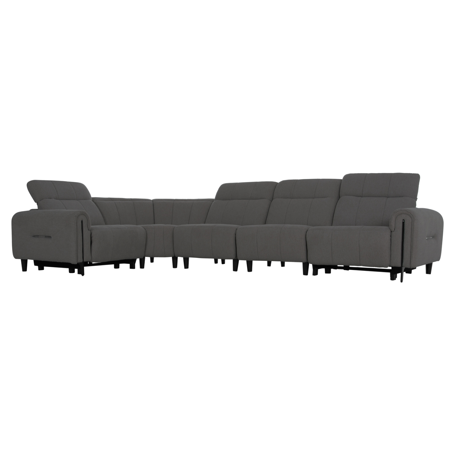 ΓΩΝΙΑΚΟΣ ΚΑΝΑΠΕΣ ΜΕ RECLINE ORACLE HM3290.01 ΓΚΡΙ ΥΦΑΣΜΑ 260x260x90(κάθισμα)x94Υεκ. 6