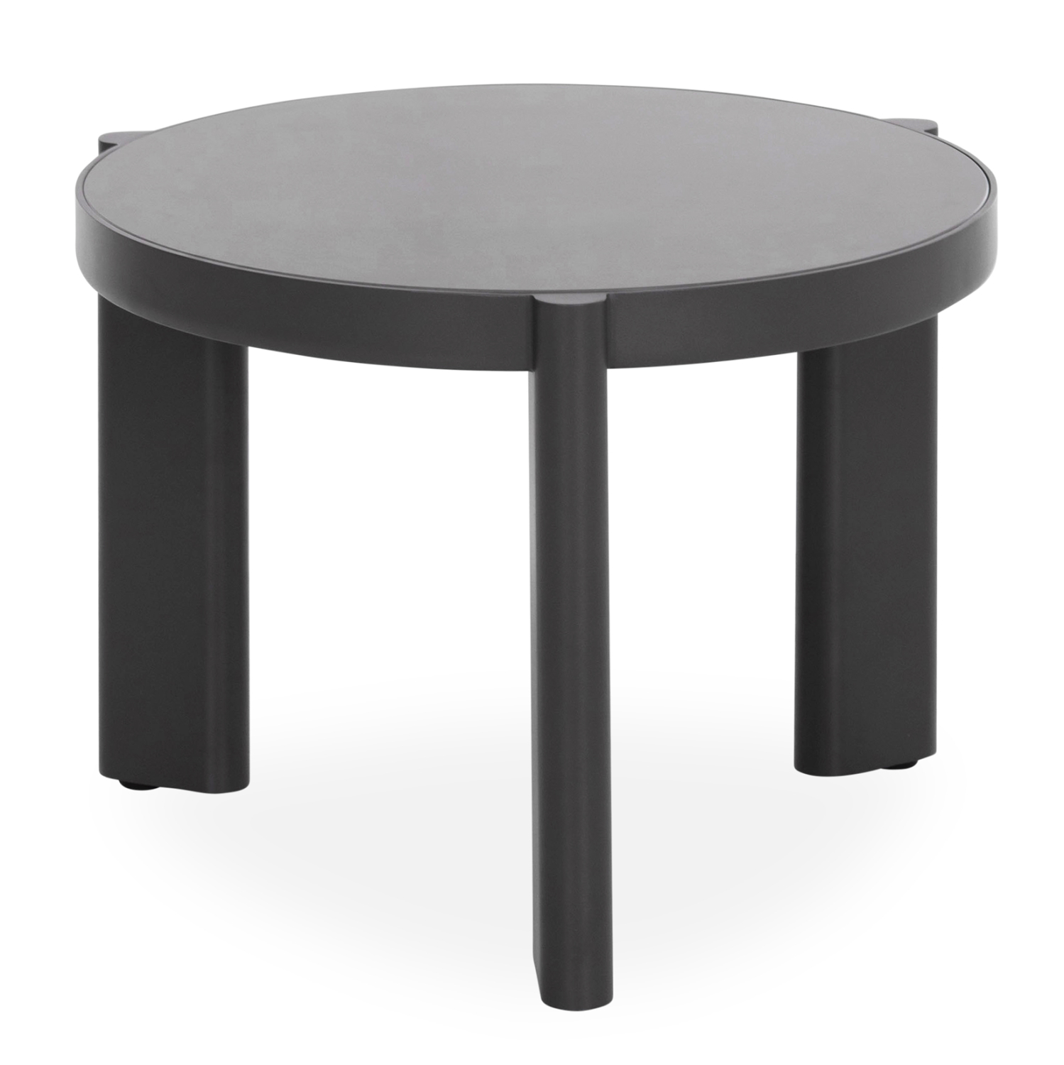 ΤΡΑΠΕΖΙ ΜΕΣΗΣ ΣΤΡΟΓΓΥΛΟ ABSOLUTION SM6466.01 ΑΛΟΥΜIΝΙΟ-SINTERED STONE ΓΚΡΙ Φ61x45Υεκ 3