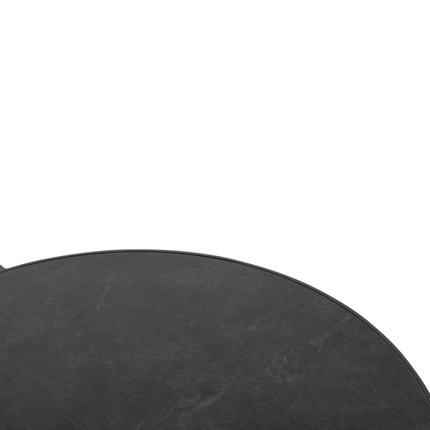 ΤΡΑΠΕΖΙ ΜΕΣΗΣ ΣΤΡΟΓΓΥΛΟ ABSOLUTION SM6466.01 ΑΛΟΥΜIΝΙΟ-SINTERED STONE ΓΚΡΙ Φ61x45Υεκ 7