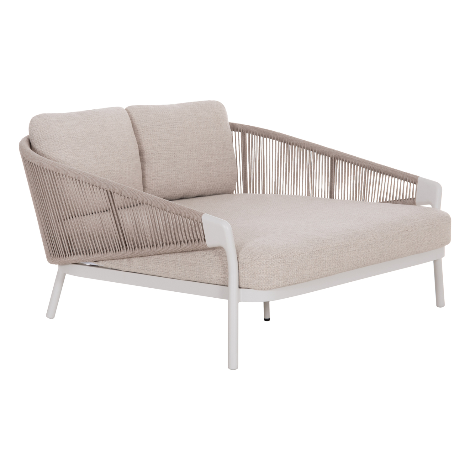 DAYBED ΣΕΙΡΑ XANTION HM6474.02 ΛΕΥΚΟ ΑΛΟΥΜΙΝΙΟ--ΣΧΟΙΝΙ--OLEFIN 157x147x88Υεκ 1