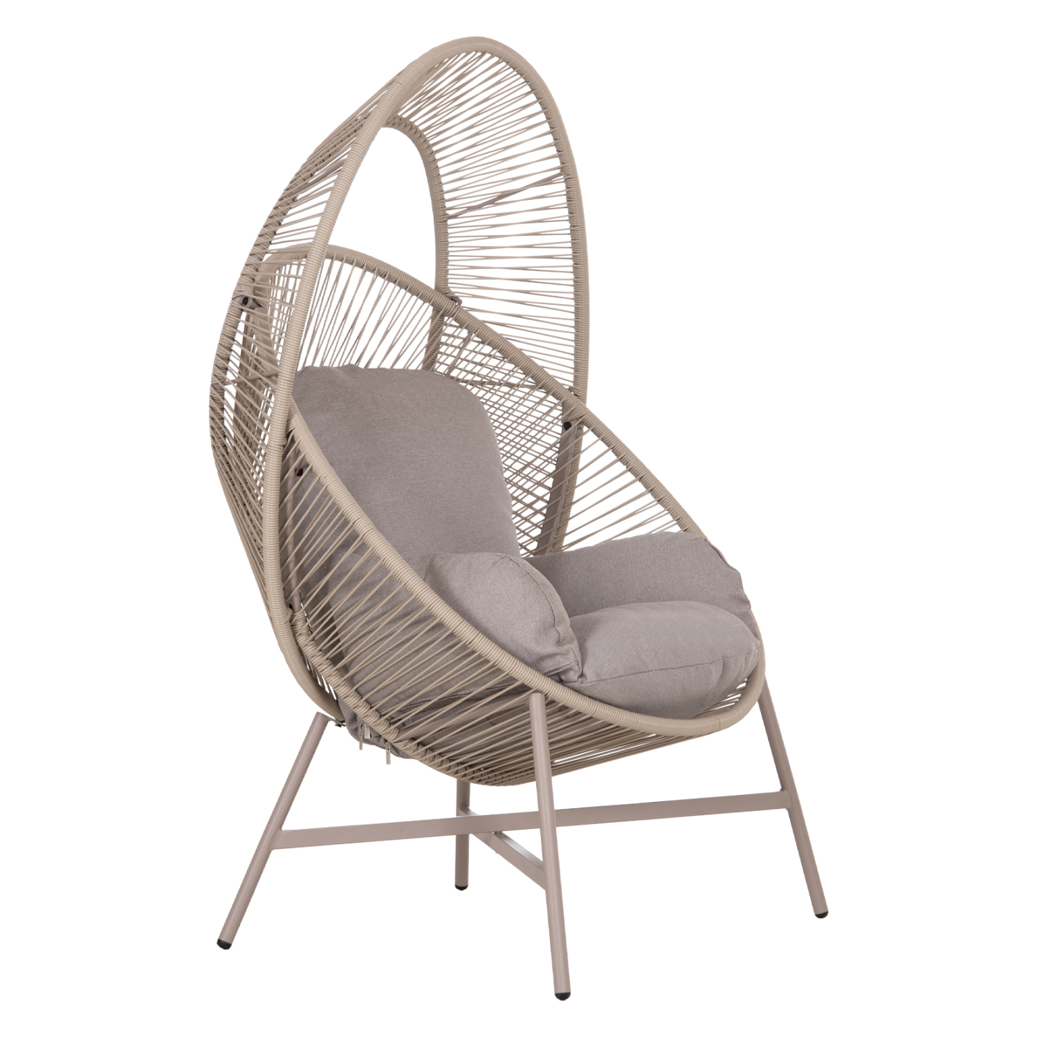 ΠΟΛΥΘΡΟΝΑ-ΦΩΛΙΑ RULER HM6506.02 ΜΟΚΑ ΜΕΤΑΛΛΟ-P.E.RATTAN--ΓΚΡΙ ΜΑΞΙΛΑΡΙΑ 90x85x154Υεκ 1