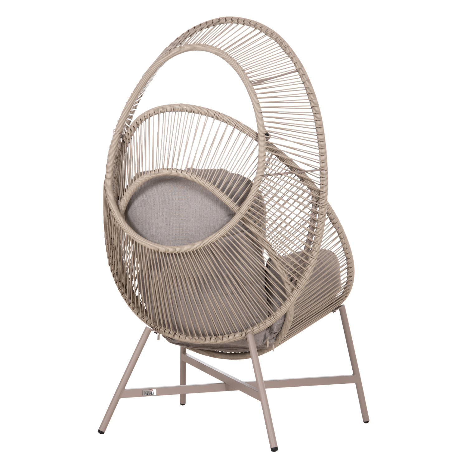 ΠΟΛΥΘΡΟΝΑ-ΦΩΛΙΑ RULER HM6506.02 ΜΟΚΑ ΜΕΤΑΛΛΟ-P.E.RATTAN--ΓΚΡΙ ΜΑΞΙΛΑΡΙΑ 90x85x154Υεκ 5