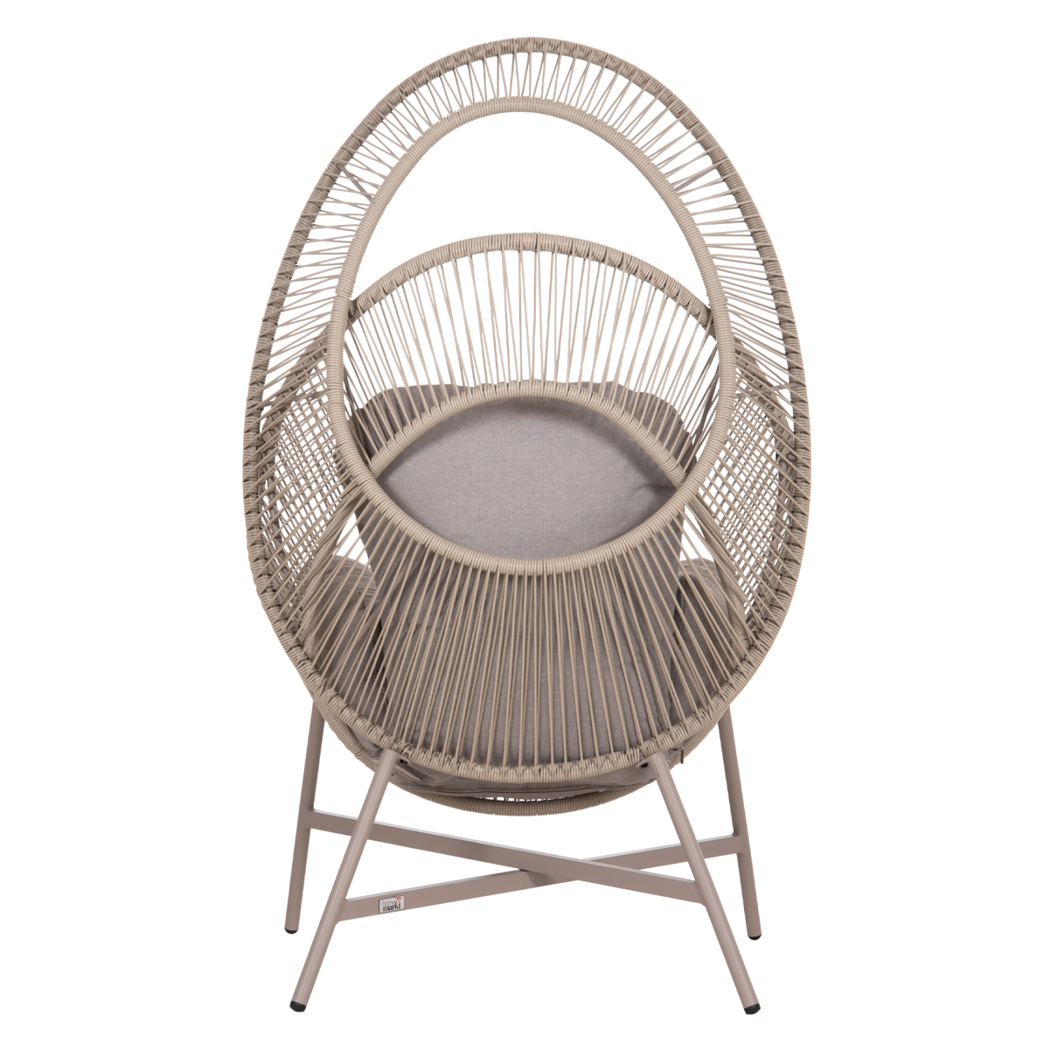ΠΟΛΥΘΡΟΝΑ-ΦΩΛΙΑ RULER HM6506.02 ΜΟΚΑ ΜΕΤΑΛΛΟ-P.E.RATTAN--ΓΚΡΙ ΜΑΞΙΛΑΡΙΑ 90x85x154Υεκ 6