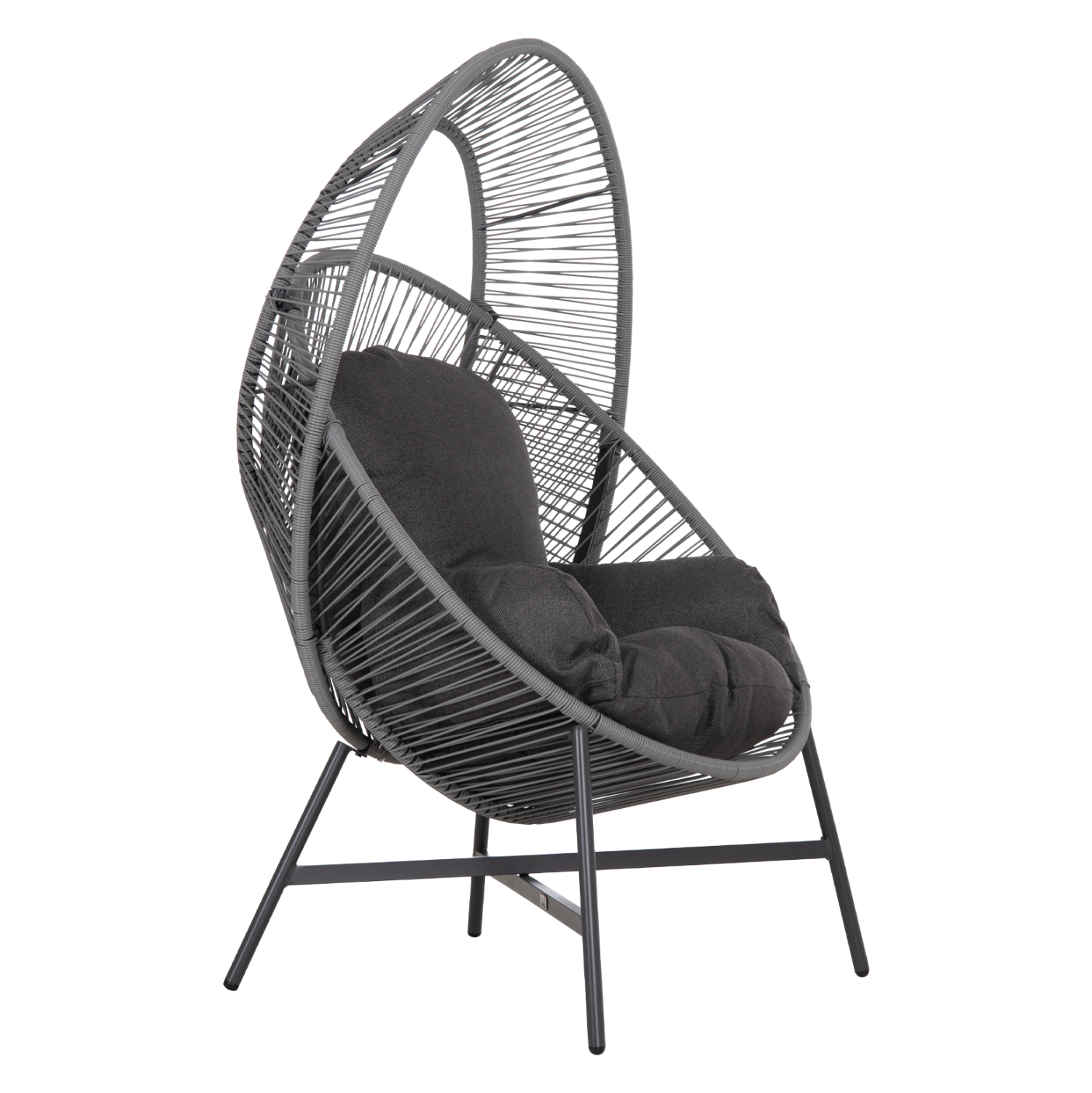 ΠΟΛΥΘΡΟΝΑ-ΦΩΛΙΑ RULER HM6506.01 ΓΚΡΙ ΜΕΤΑΛΛΟ-P.E.RATTAN-ΜΑΞΙΛΑΡΙΑ 90x85x154Υεκ 1