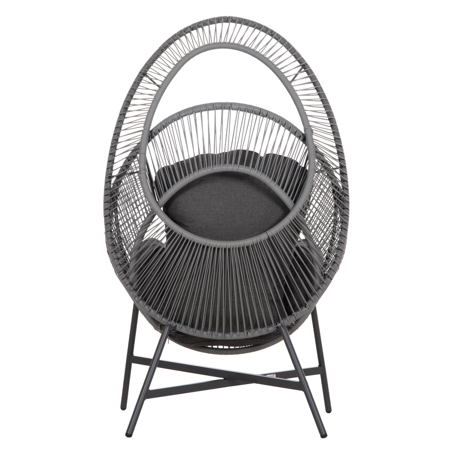 ΠΟΛΥΘΡΟΝΑ-ΦΩΛΙΑ RULER HM6506.01 ΓΚΡΙ ΜΕΤΑΛΛΟ-P.E.RATTAN-ΜΑΞΙΛΑΡΙΑ 90x85x154Υεκ 6