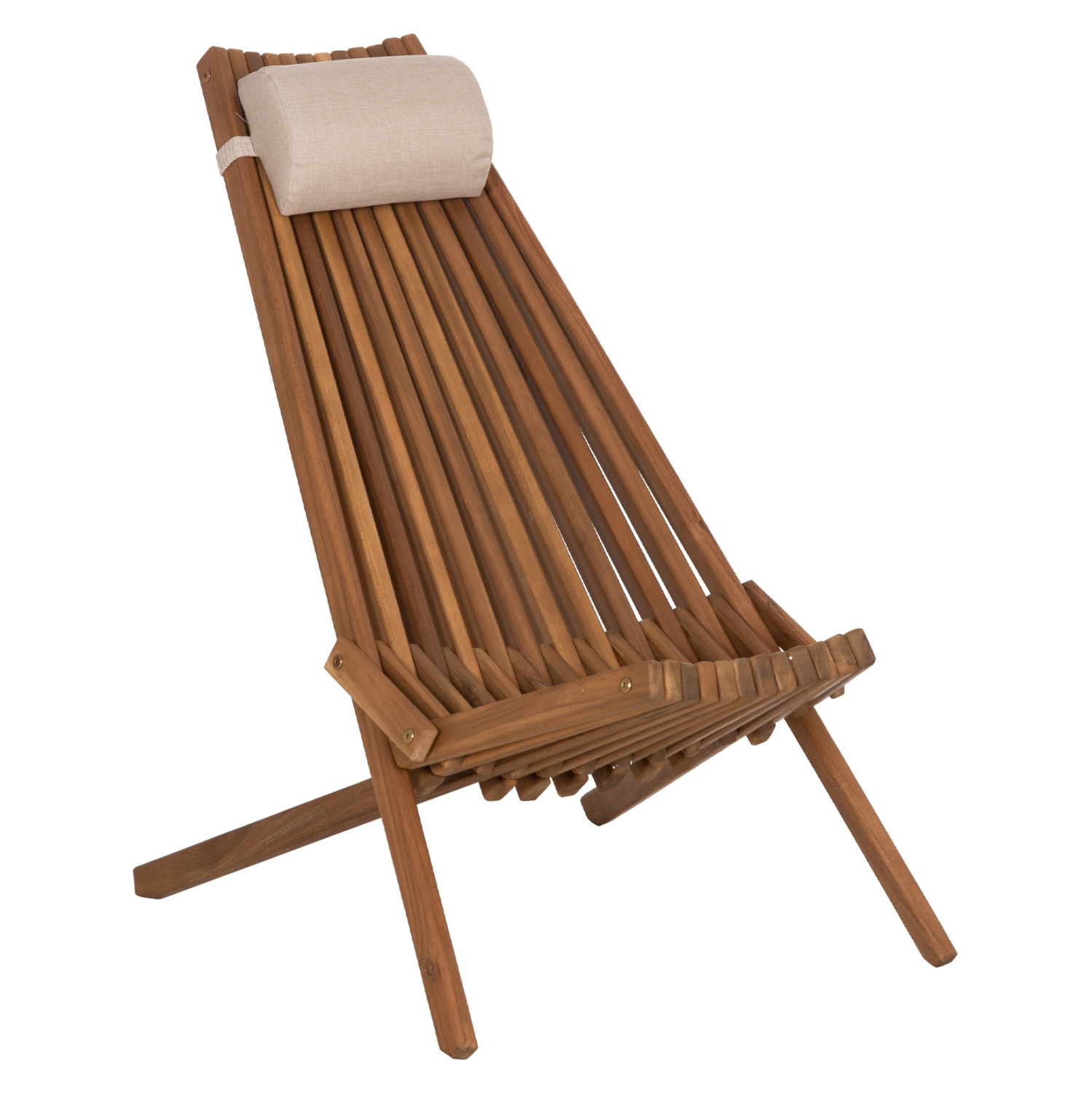 ΠΟΛΥΘΡΟΝΑ LOUNGE ΜΕ ΜΑΞΙΛΑΡΑΚΙ ΠΤΥΣΣΟΜΕΝΗ SHIGAN HM6530 ΞΥΛΟ ΑΚΑΚΙΑΣ 56.5x83x87Υεκ 1