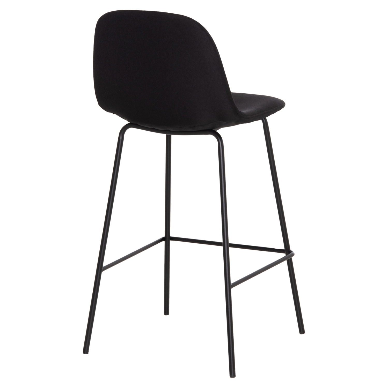 ΣΚΑΜΠΟ ΜΠΑΡ VINCENT HM9298.24 ΜΕΣΑΙΟΥ ΥΨΟΥΣ-ΜΑΥΡΟ ΥΦΑΣΜΑ-ΜΕΤΑΛΛΙΚΑ ΠΟΔΙΑ 43x50x92,5Υεκ 5