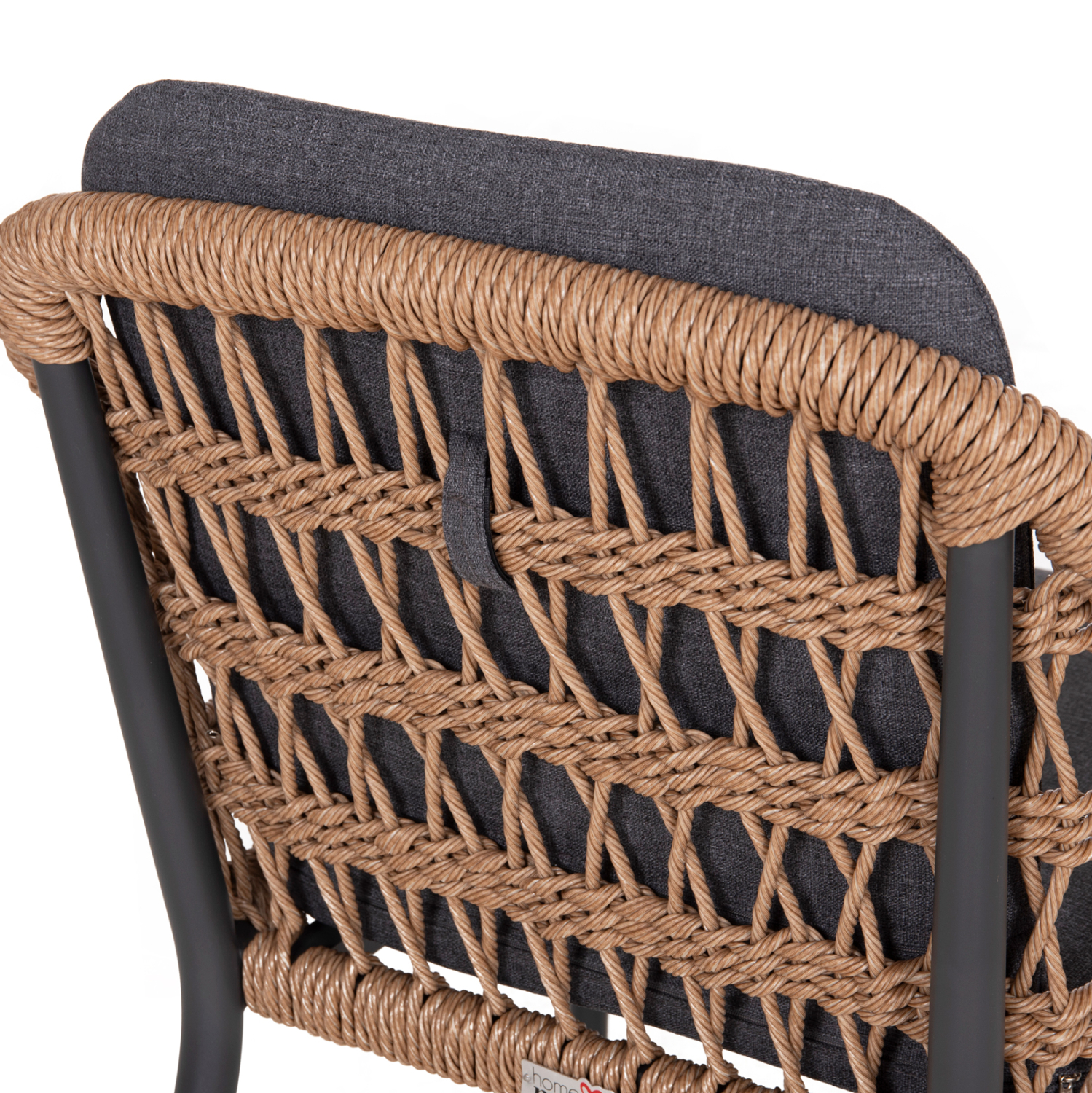 ΠΟΛΥΘΡΟΝΑ BOXER HM6556.01 ΑΛΟΥΜΙΝΙΟ &amp; OLEFIN ΓΚΡΙ-TWIST WICKER 58x60x80Yεκ 10