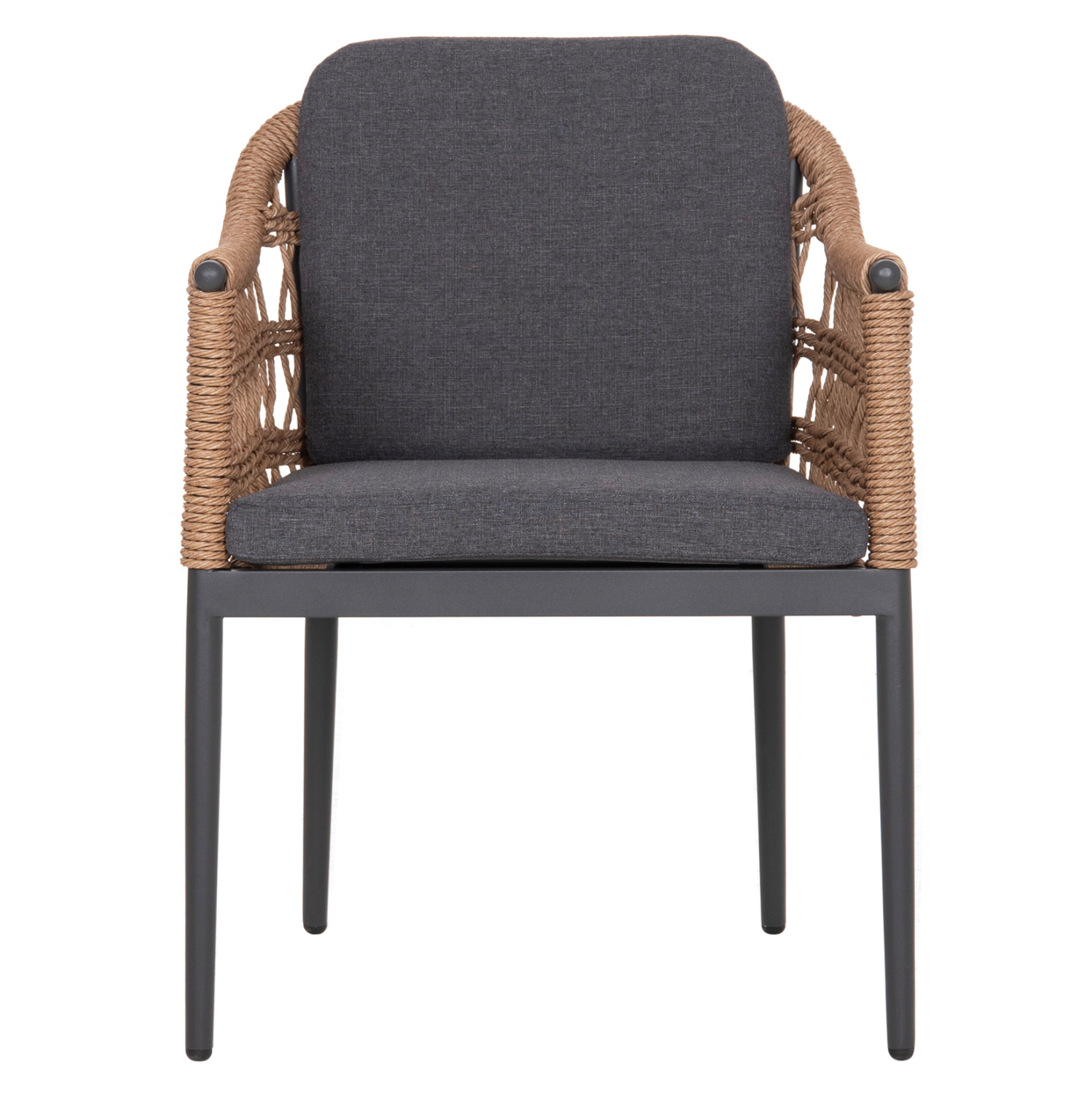 ΠΟΛΥΘΡΟΝΑ BOXER HM6556.01 ΑΛΟΥΜΙΝΙΟ &amp; OLEFIN ΓΚΡΙ-TWIST WICKER 58x60x80Yεκ 3