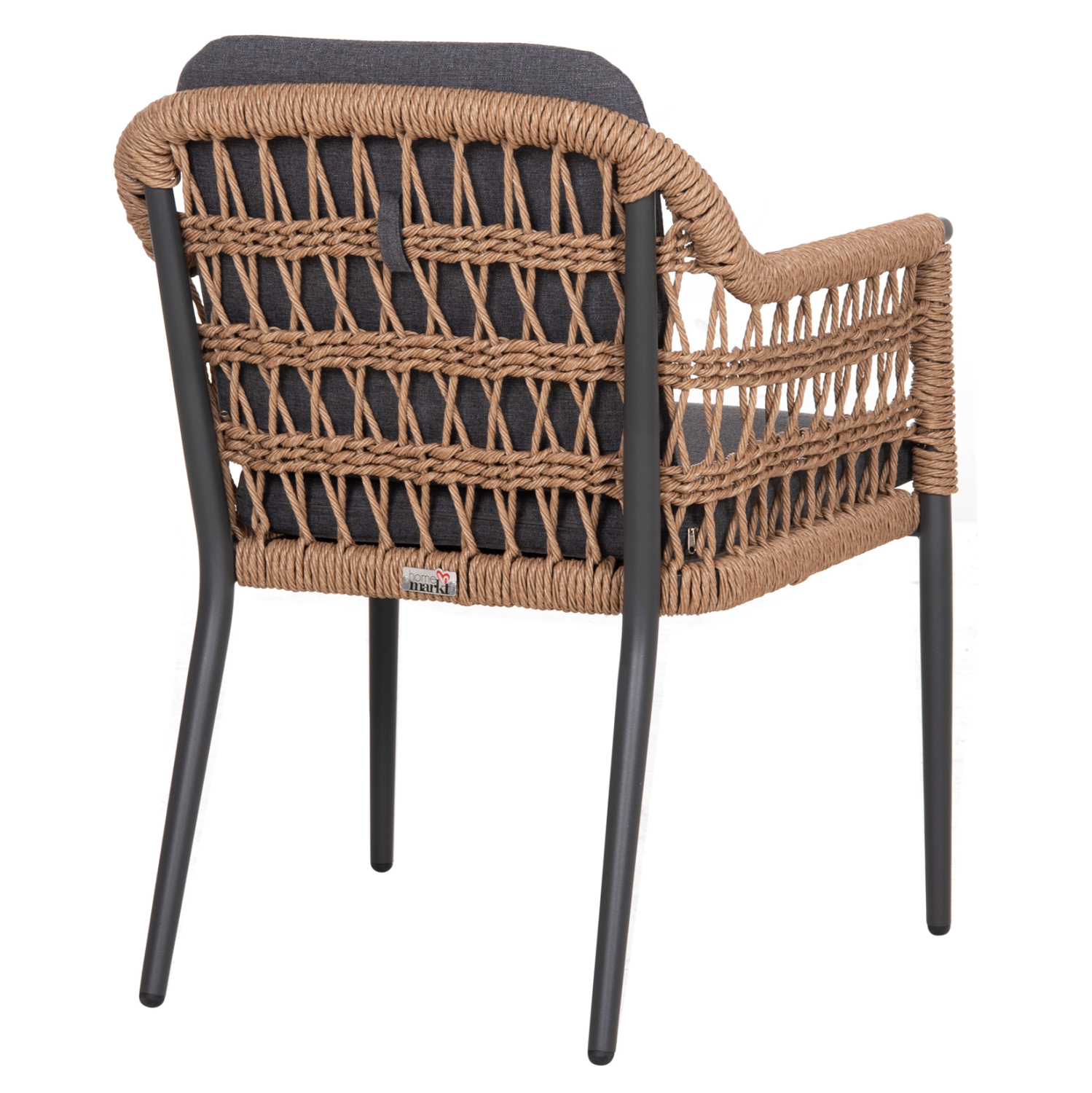 ΠΟΛΥΘΡΟΝΑ BOXER HM6556.01 ΑΛΟΥΜΙΝΙΟ &amp; OLEFIN ΓΚΡΙ-TWIST WICKER 58x60x80Yεκ 5