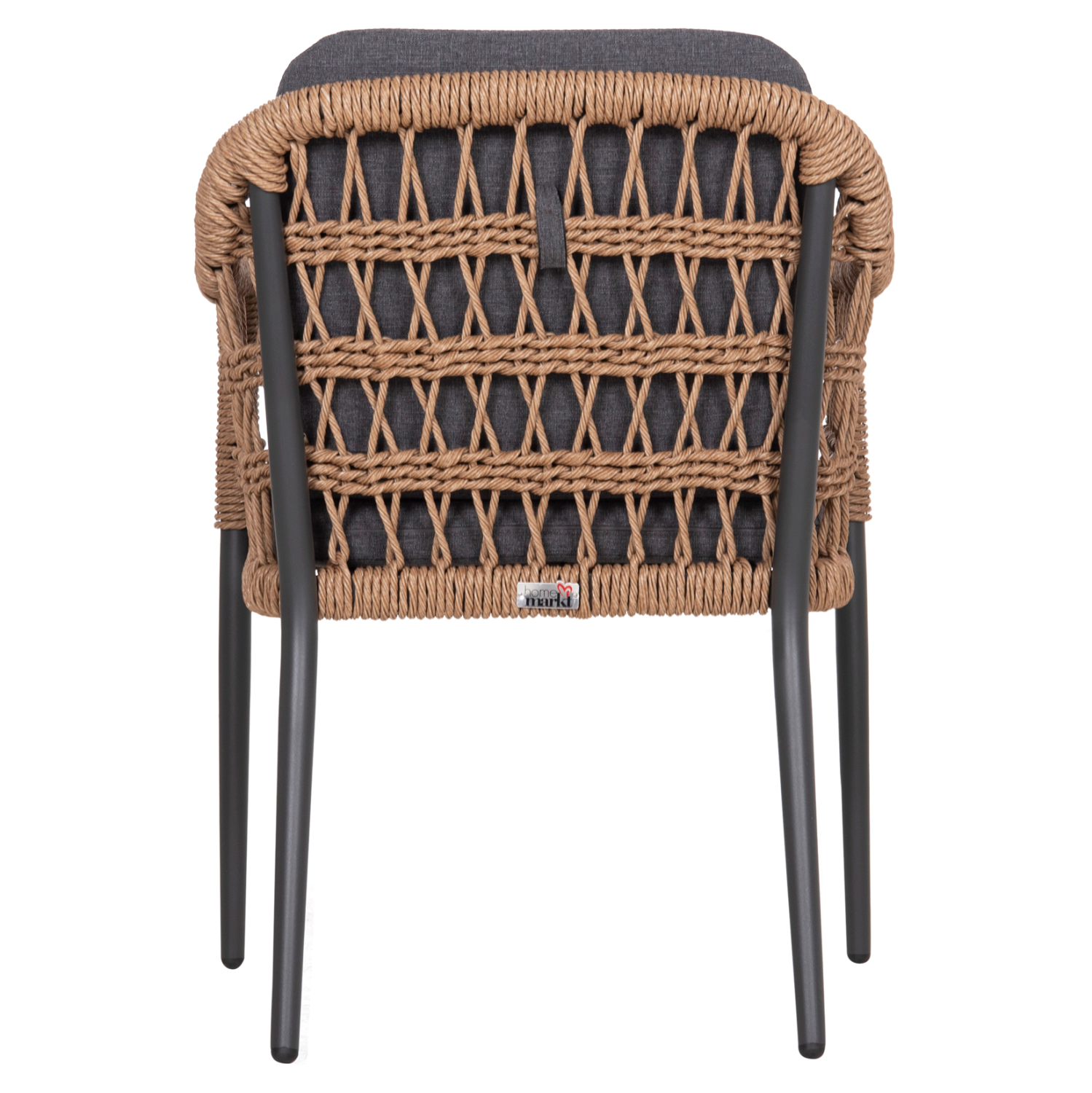 ΠΟΛΥΘΡΟΝΑ BOXER HM6556.01 ΑΛΟΥΜΙΝΙΟ &amp; OLEFIN ΓΚΡΙ-TWIST WICKER 58x60x80Yεκ 6