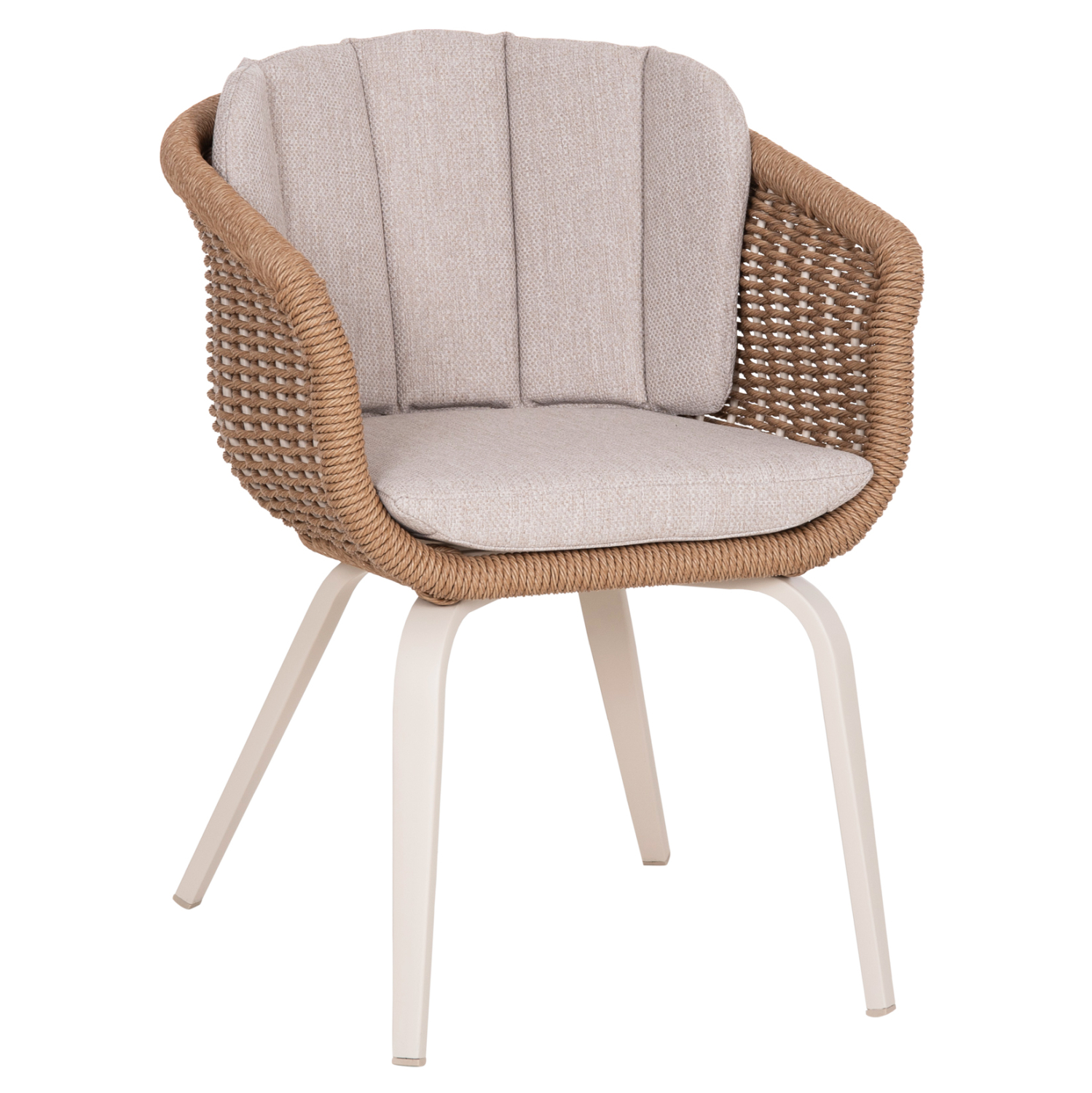 ΠΟΛΥΘΡΟΝΑ VICTUS HM6559.02 ΑΛΟΥΜΙΝΙΟ &amp; OLEFIN ΜΠΕΖ-TWIST WICKER 60x62x76Yεκ 1