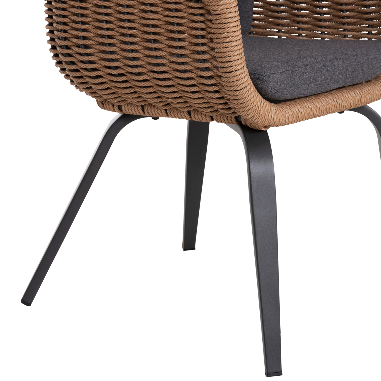 ΠΟΛΥΘΡΟΝΑ VICTUS HM6559.01 ΑΛΟΥΜΙΝΙΟ &amp; OLEFIN ΓΚΡΙ-TWIST WICKER 60x62x76Yεκ 9
