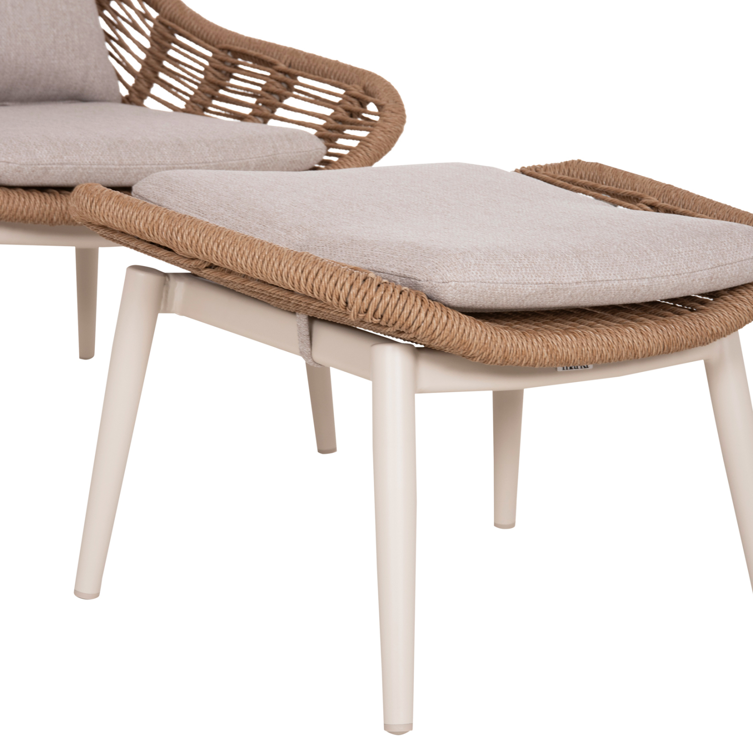 ΠΟΛΥΘΡΟΝΑ LOUNGE ΜΕ ΥΠΟΠΟΔΙΟ REMVAZZO HM6561.02 ΑΛΟΥΜΙΝΙΟ ΜΠΕΖ--WICKER 90x85x96Υεκ 9